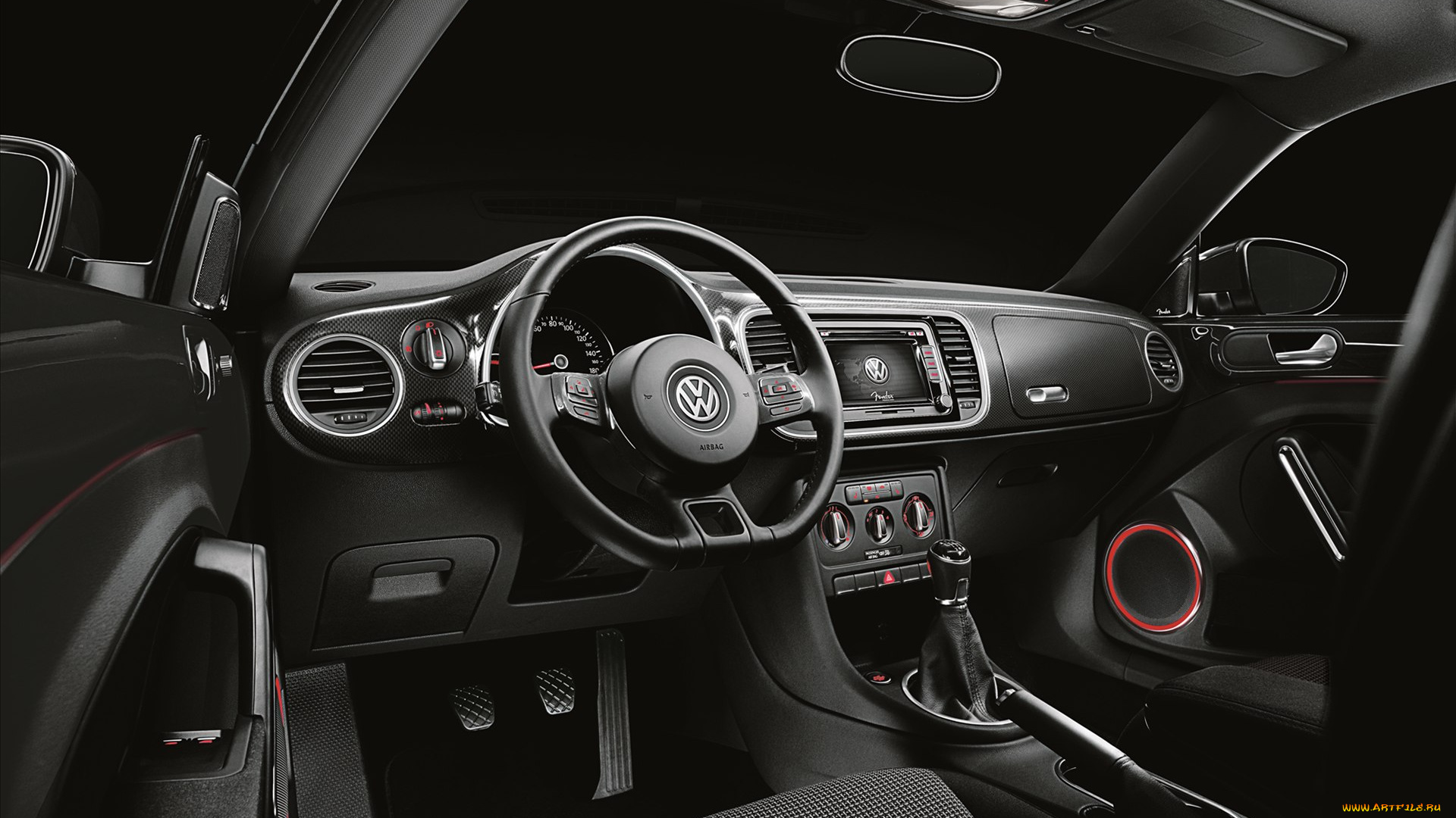 volkswagen, beetle, 2012, автомобили, спидометры, торпедо