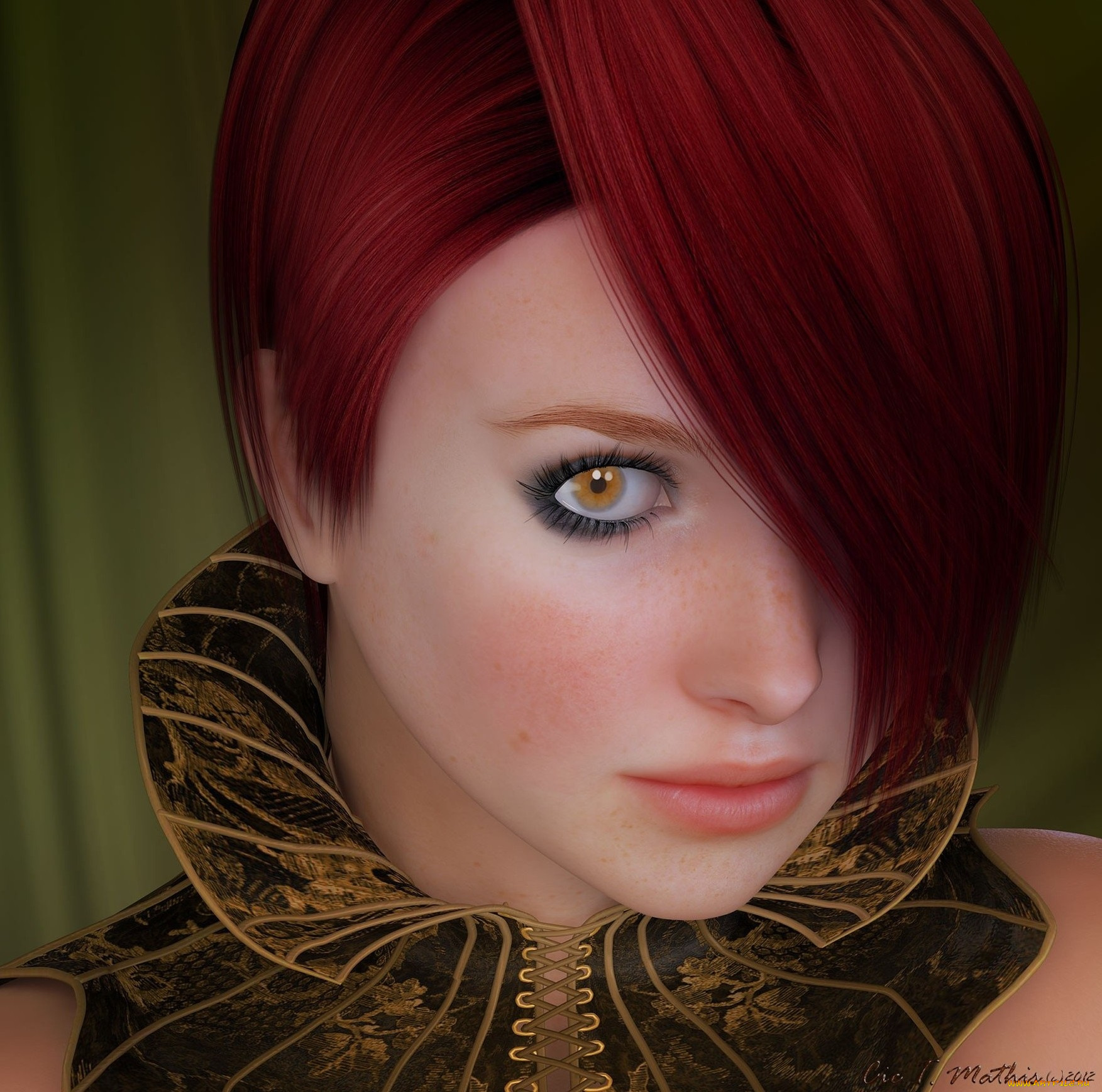 3д, графика, portraits, портрет, лицо