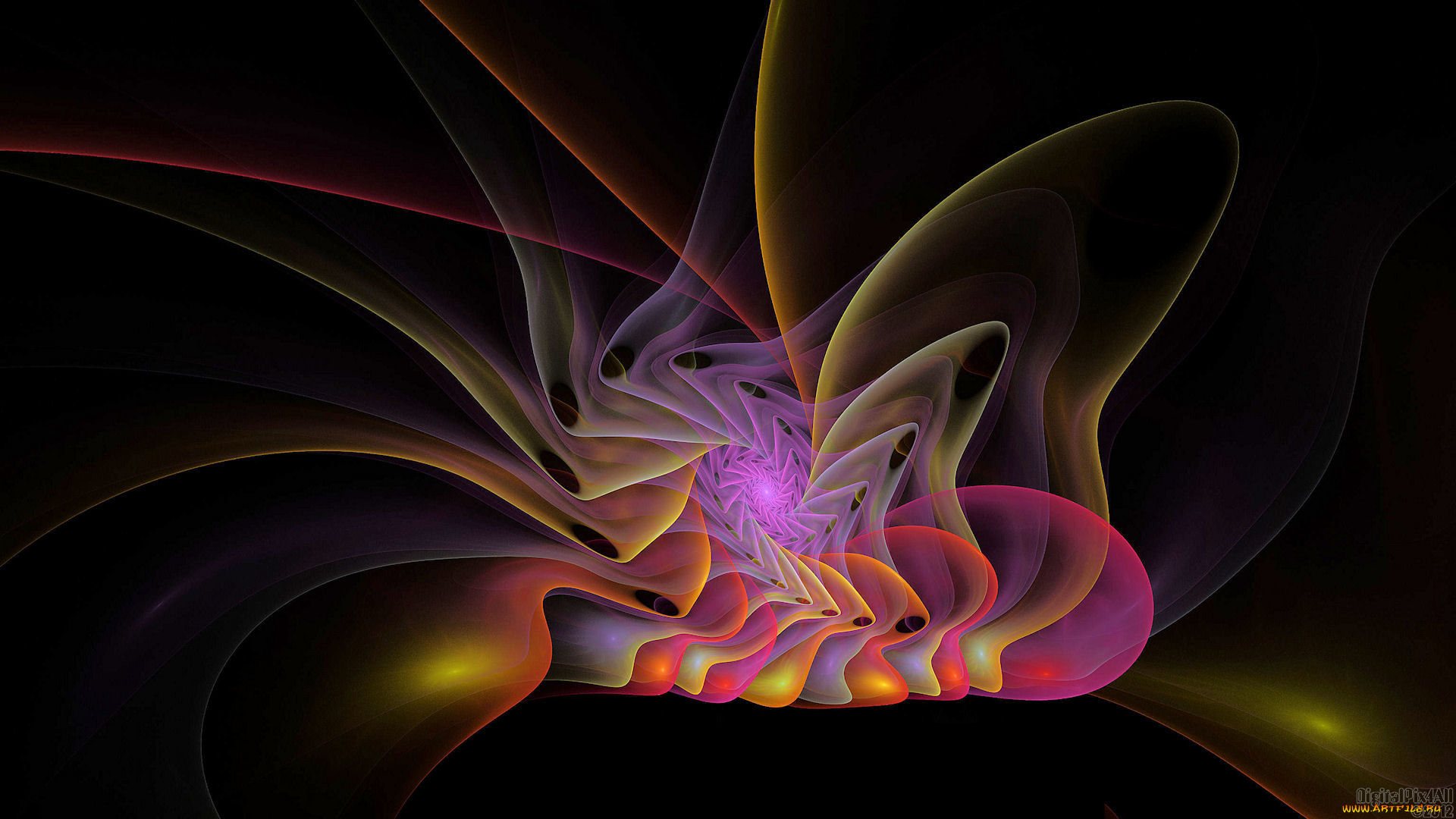 3д, графика, fractal, фракталы