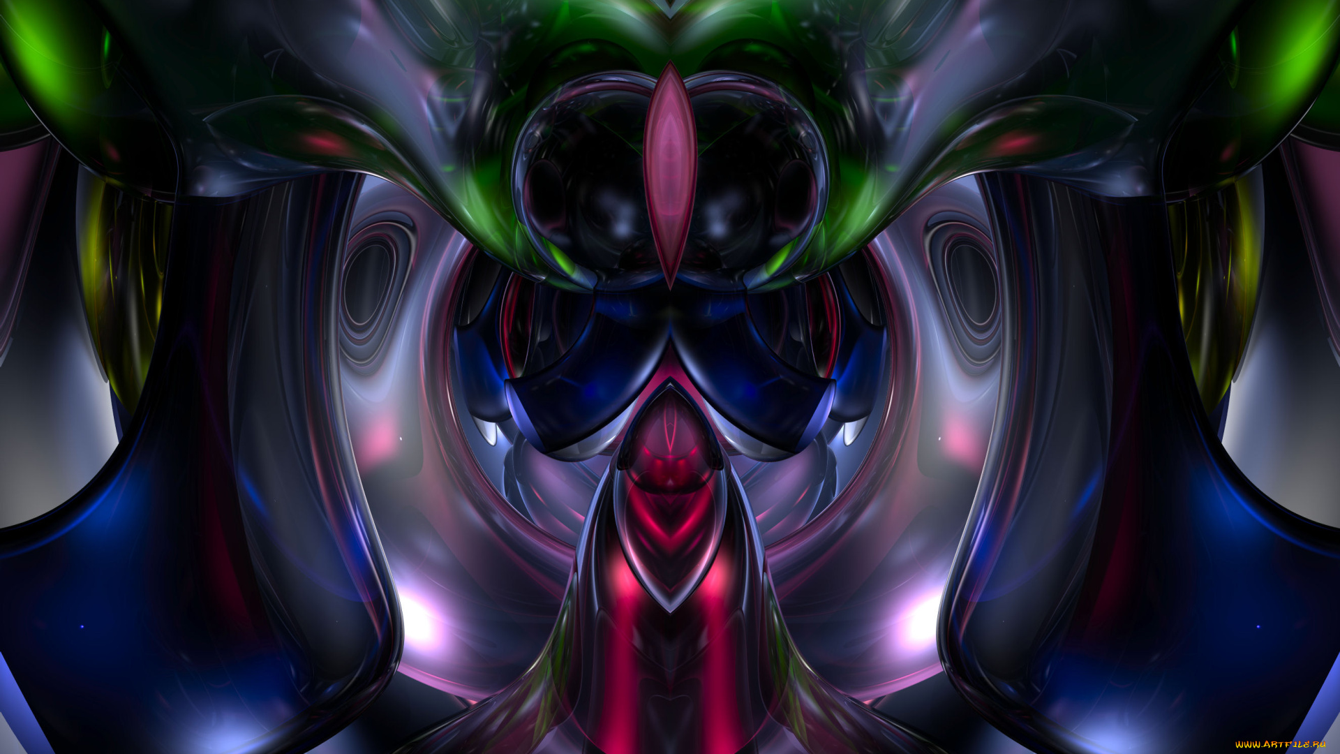 3д, графика, fractal, фракталы, узор, цвета, фон