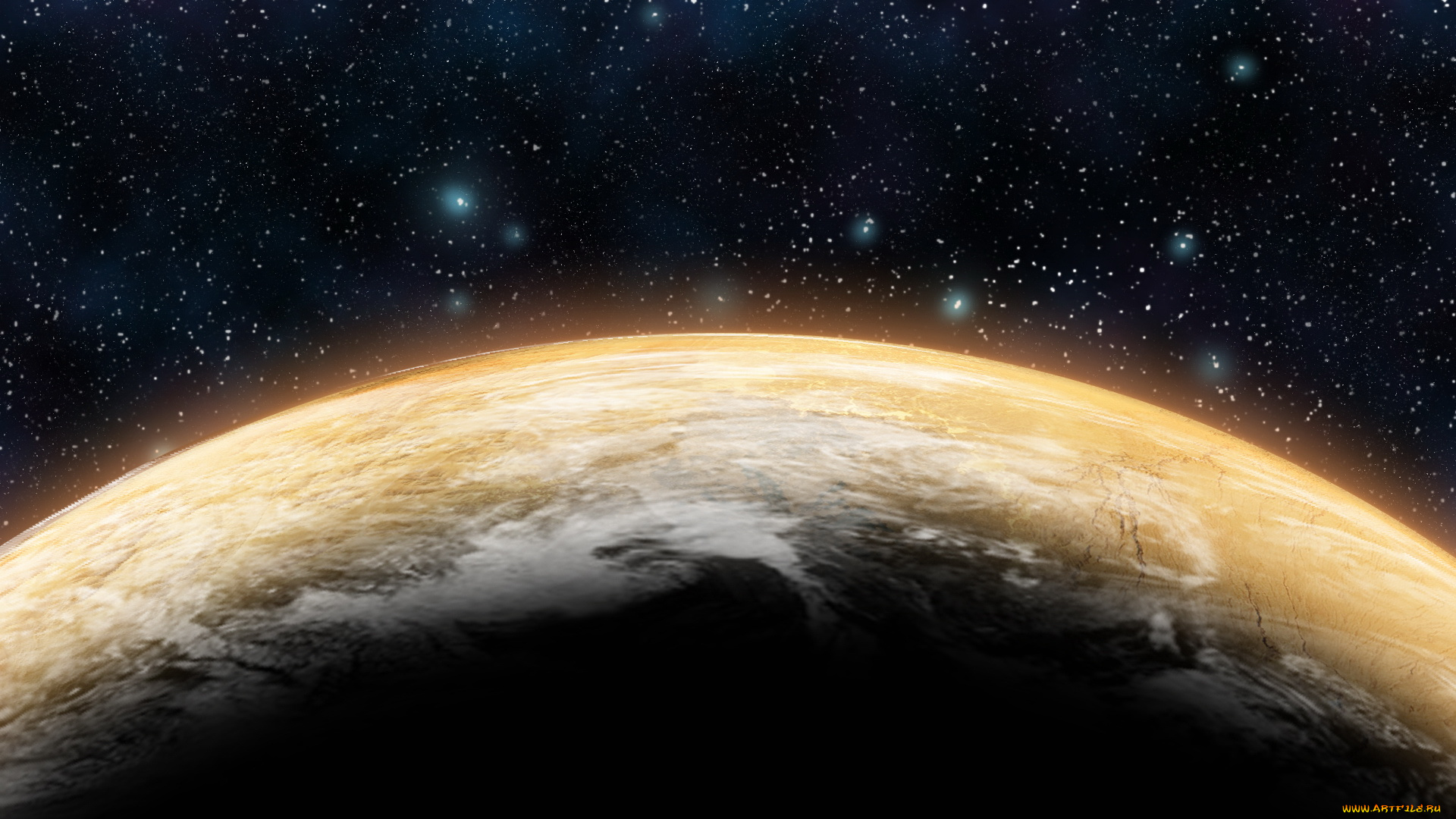 космос, арт, планета