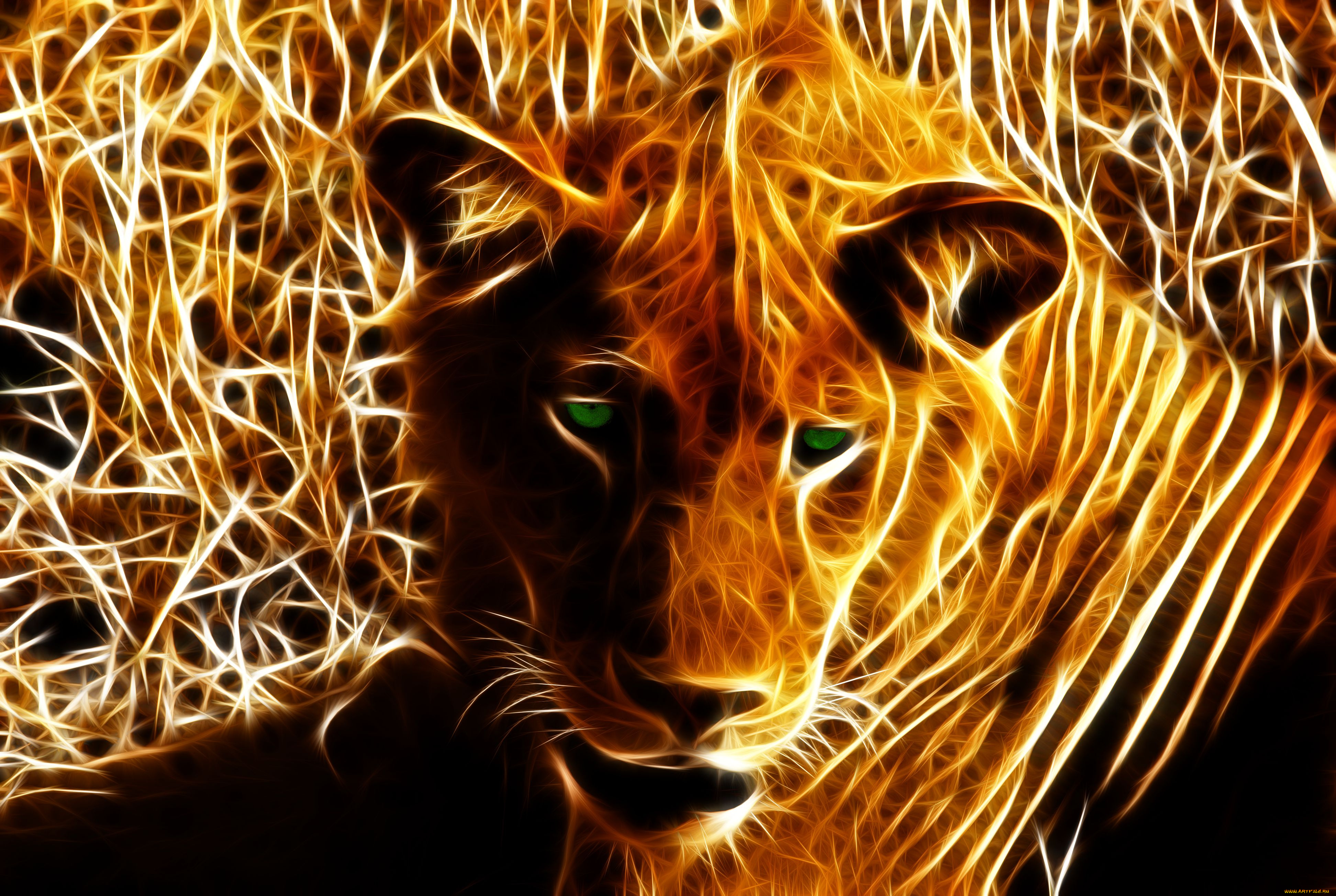 3д, графика, animals, животные, лев