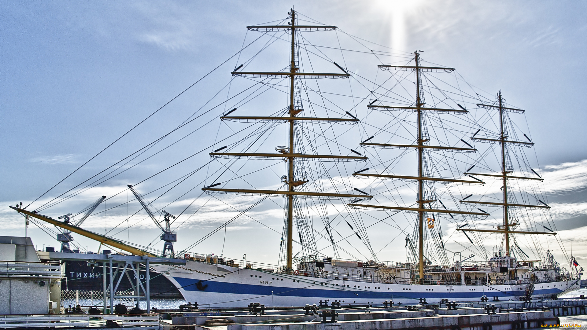 корабли, парусники, мачты