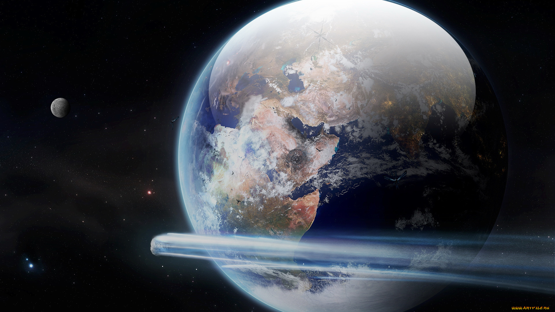 космос, арт, планета