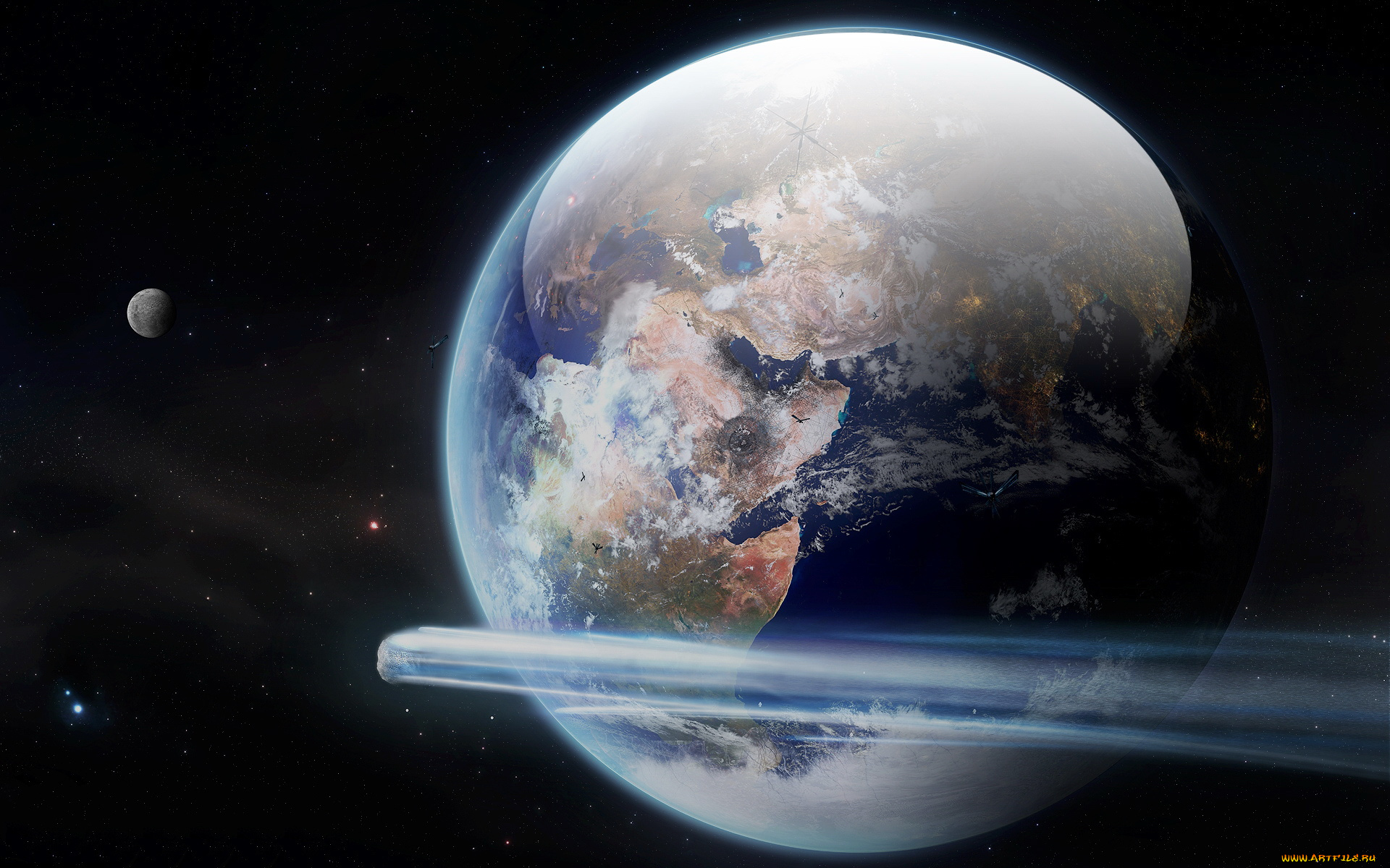 космос, арт, планета