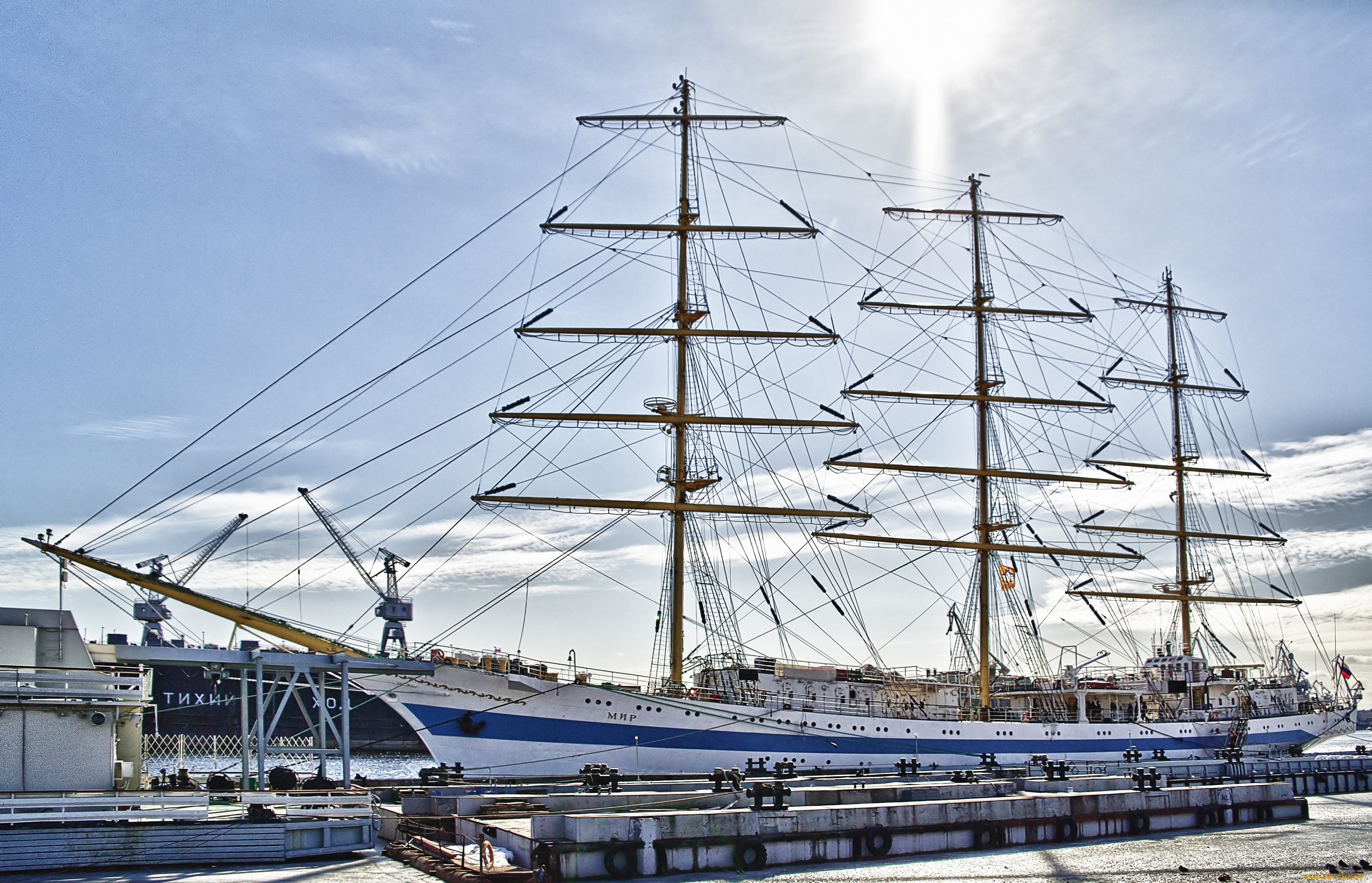 корабли, парусники, мачты