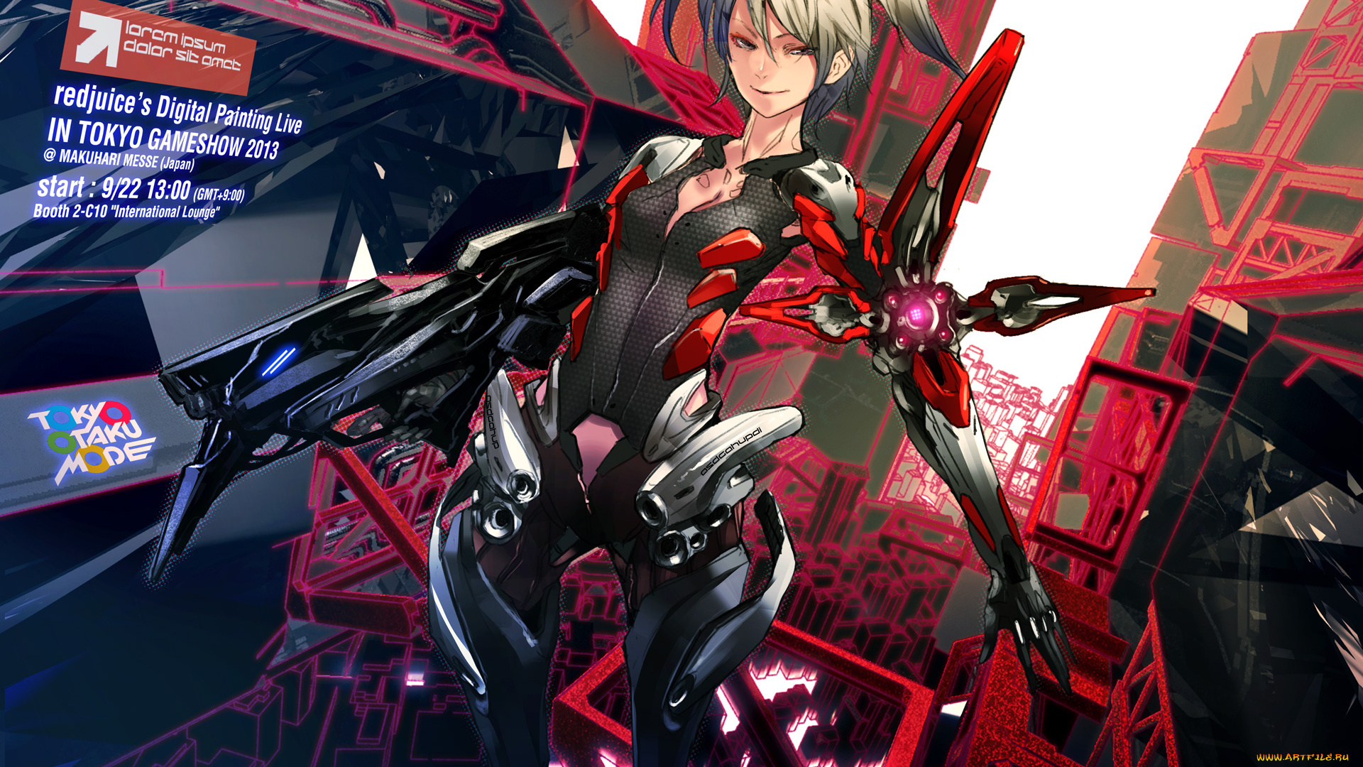 by, redjuice, аниме, -weapon, , blood, &, technology, меха, костюм, технологии, девушка, оружие