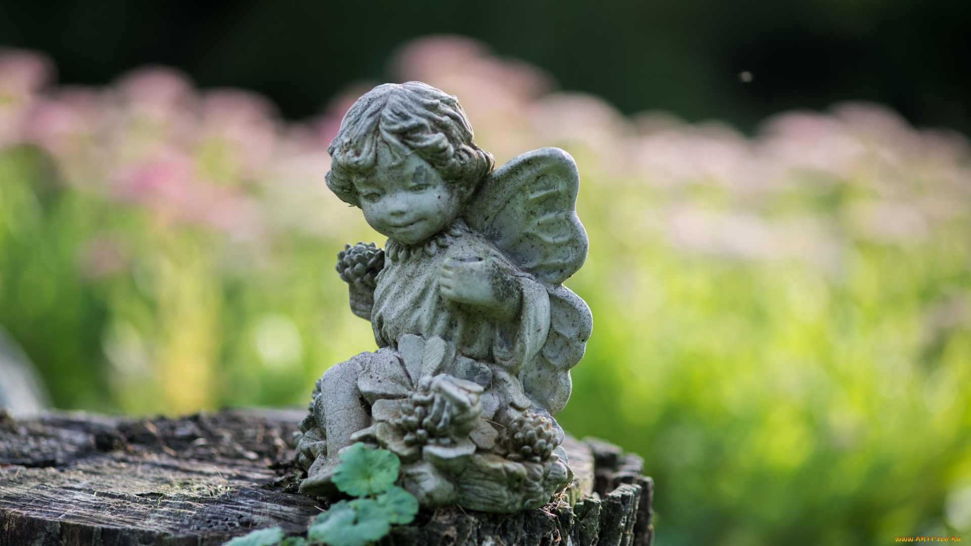 разное, рельефы, , статуи, , музейные, экспонаты, пень, листья, статуэтка, ангел