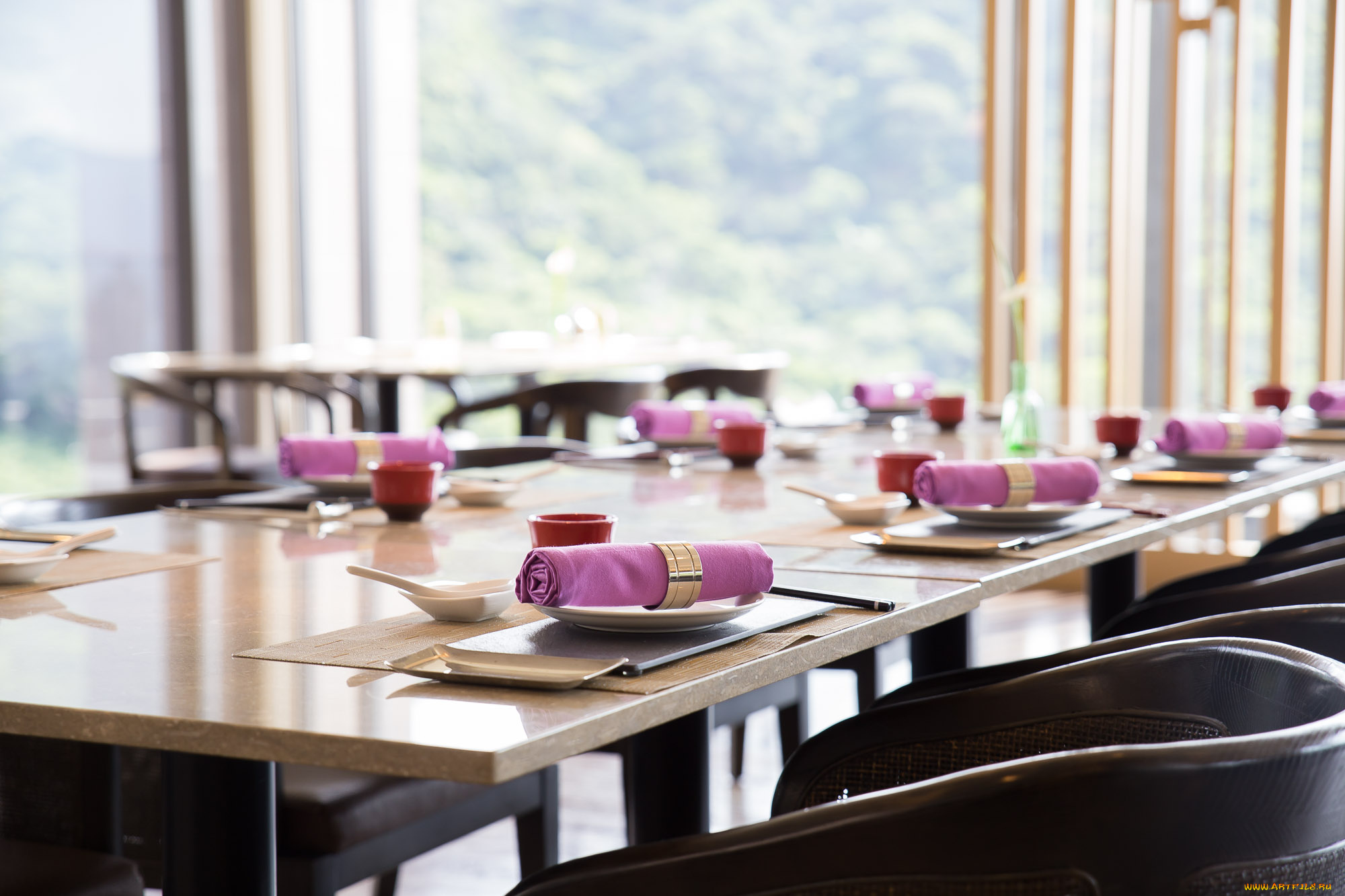 интерьер, декор, , отделка, , сервировка, салфетки, тарелки, сервировка, стол, кафе