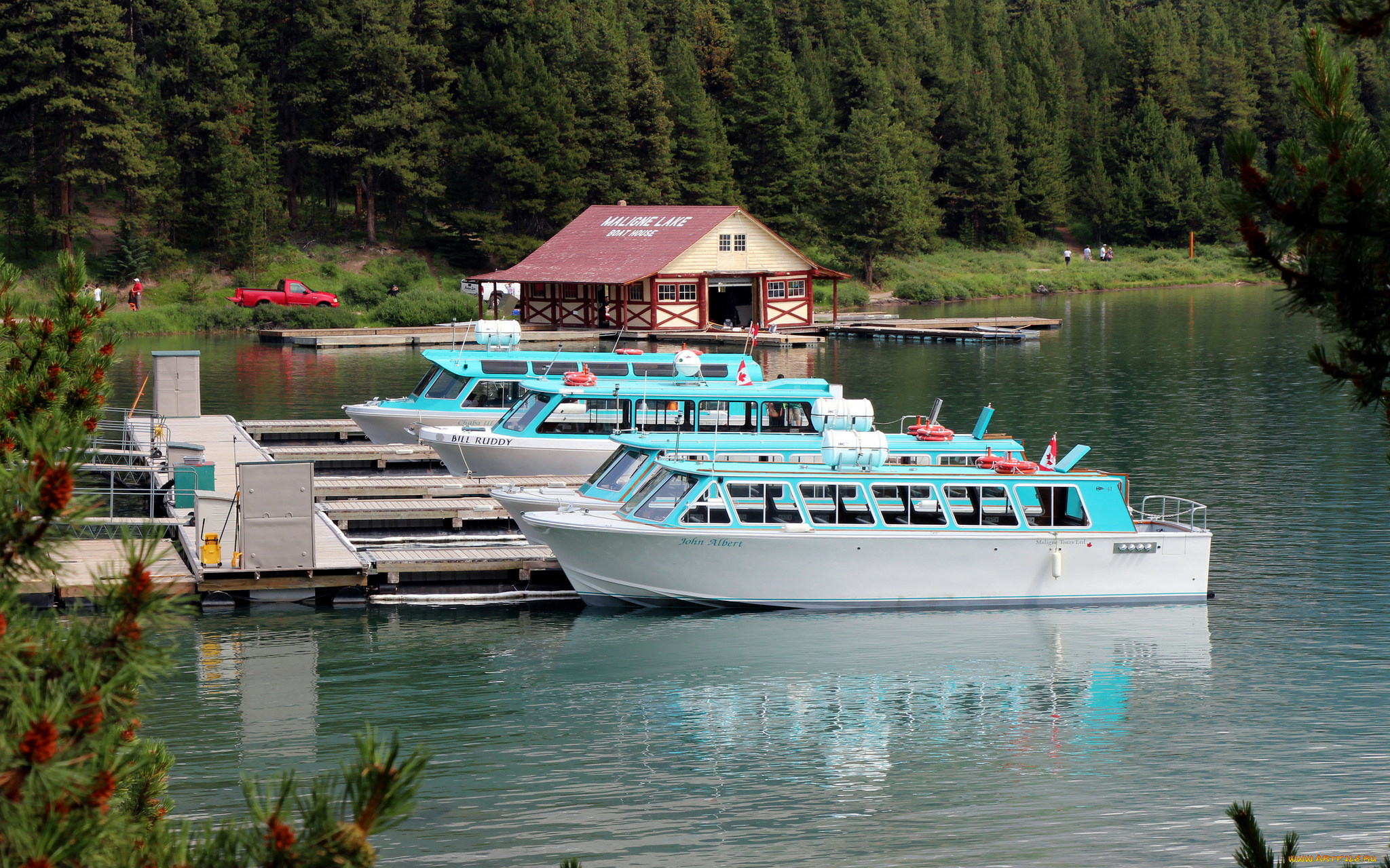 корабли, порты, , , причалы, лес, деревья, река, прогулочные, катера