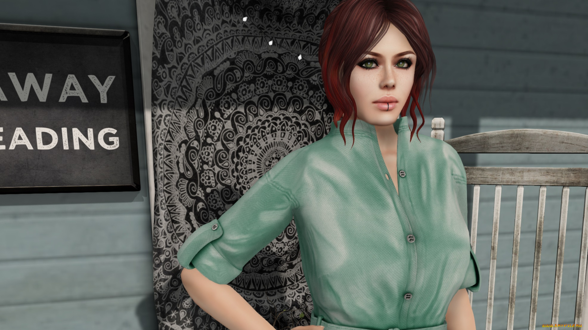 3д, графика, люди, , people, фон, взгляд, девушка