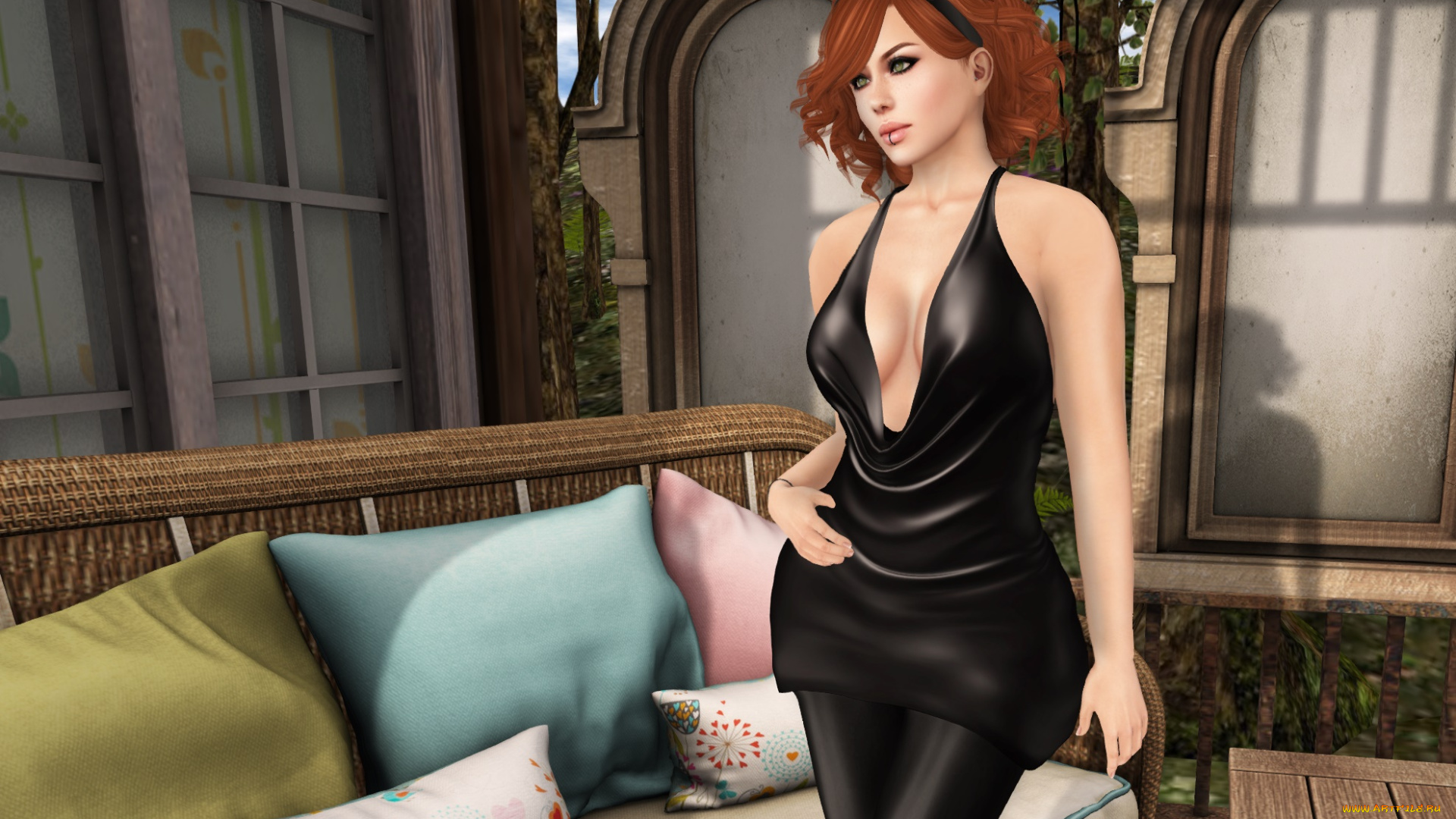 3д, графика, люди, , people, фон, взгляд, девушка