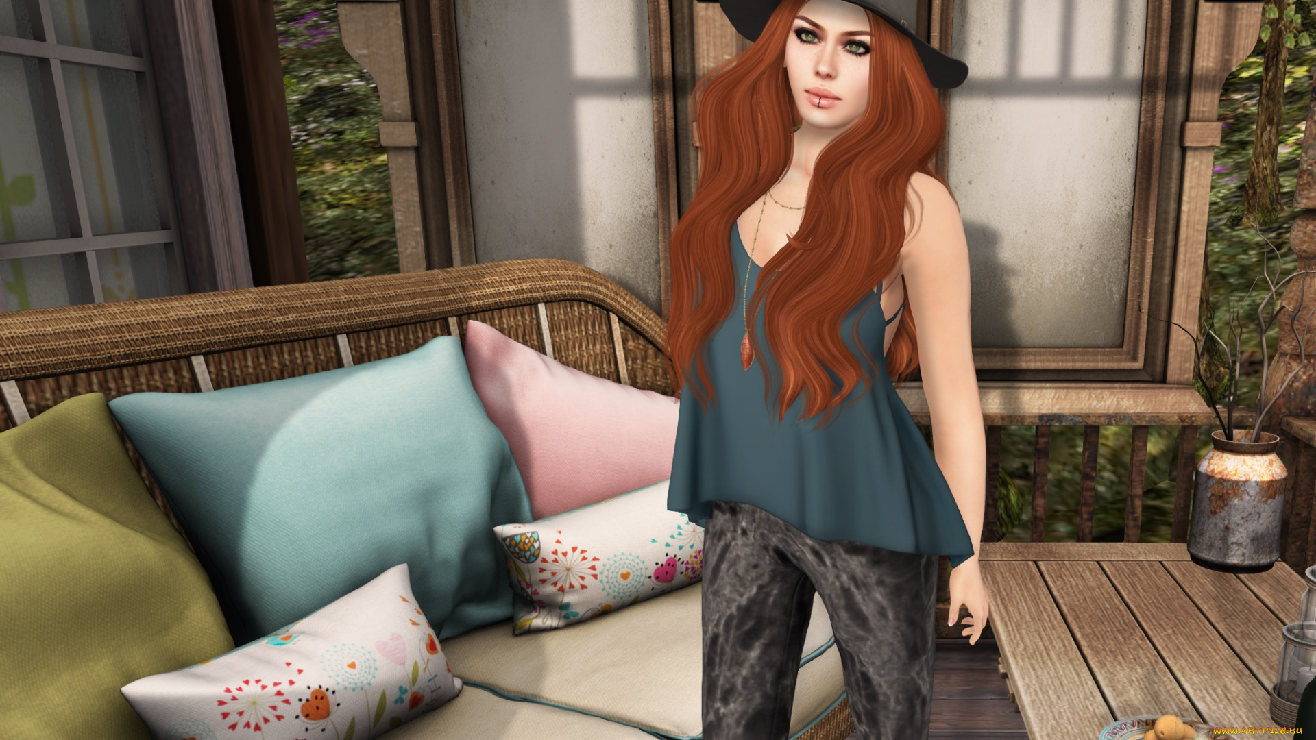 3д, графика, люди, , people, фон, взгляд, девушка