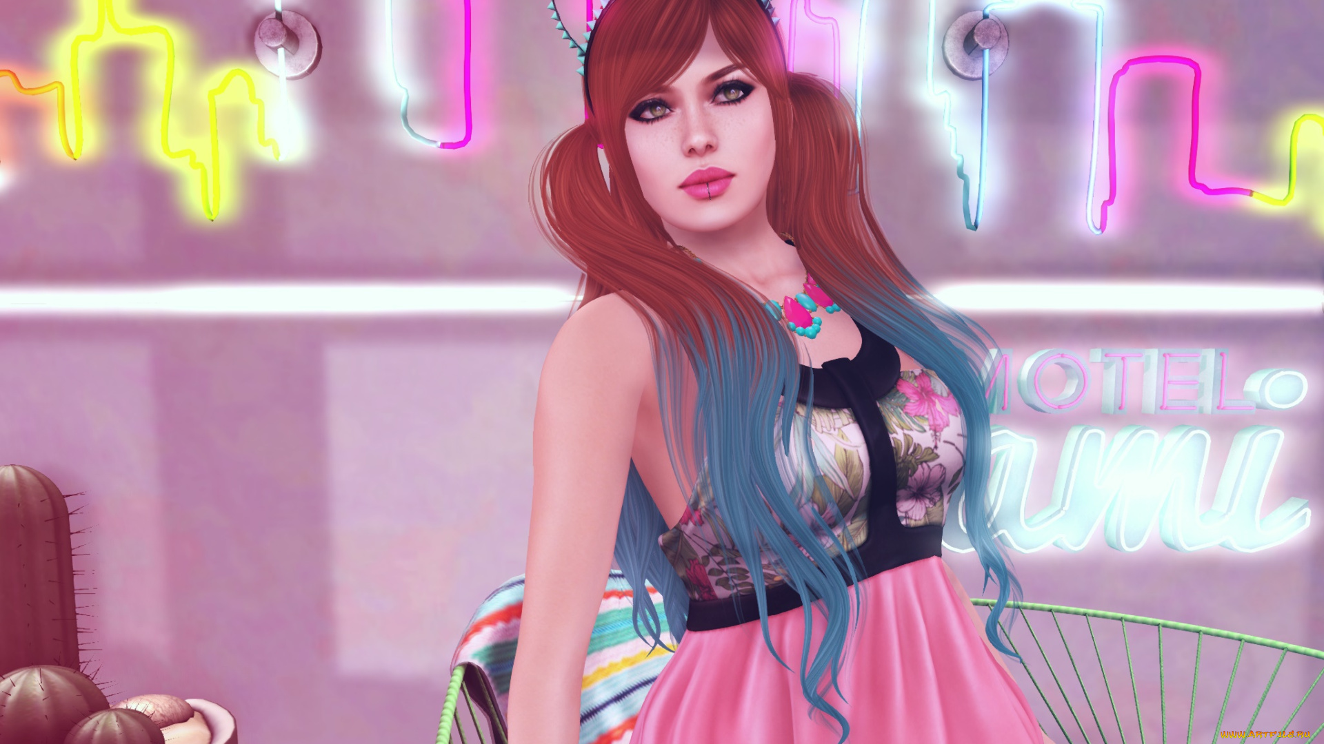 3д, графика, люди, , people, фон, взгляд, девушка