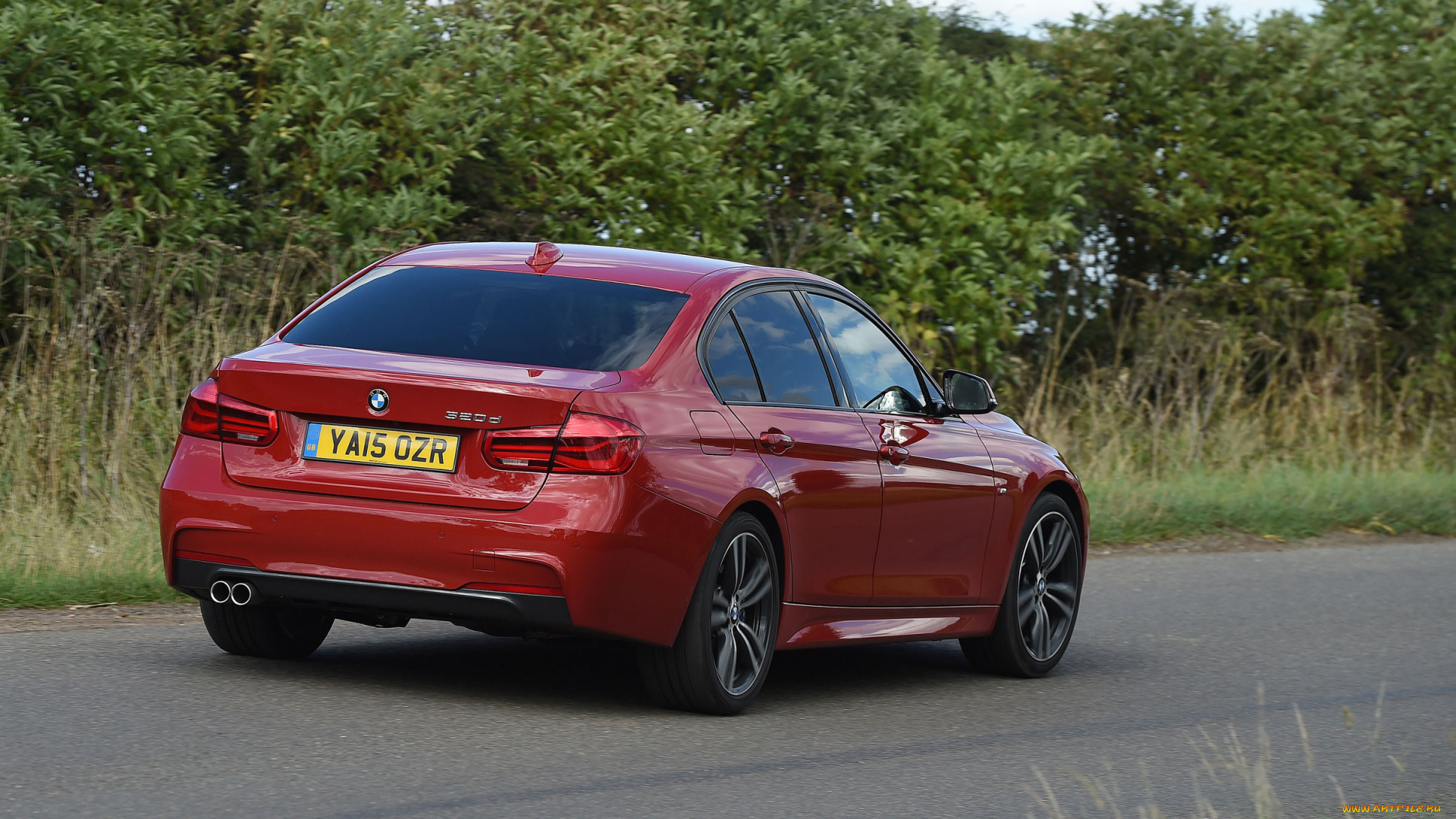 автомобили, bmw, 320d, m, sport, uk-spec, f30, 2015г, красный