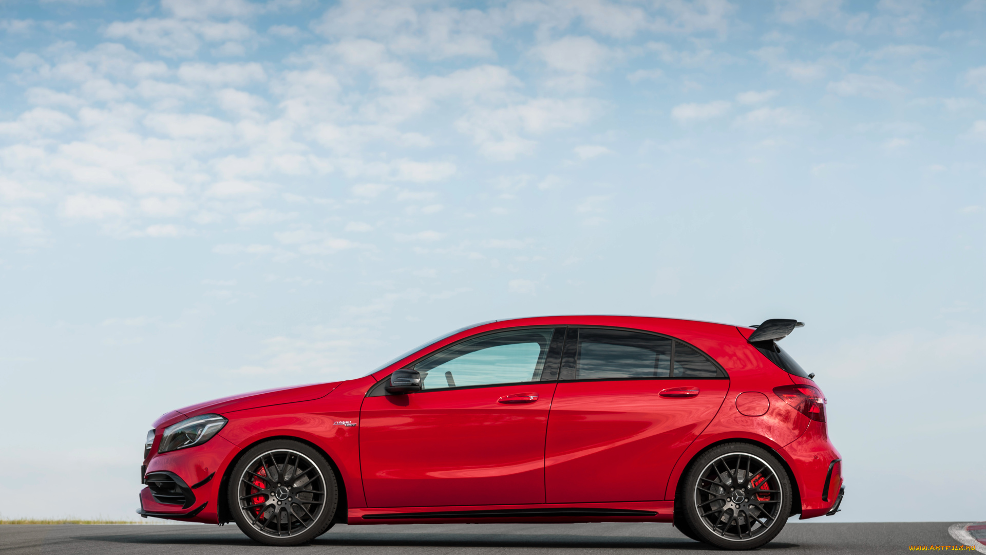 автомобили, mercedes-benz, красный, 4matic, a, 45, mercedes-amg, 2015г, w176