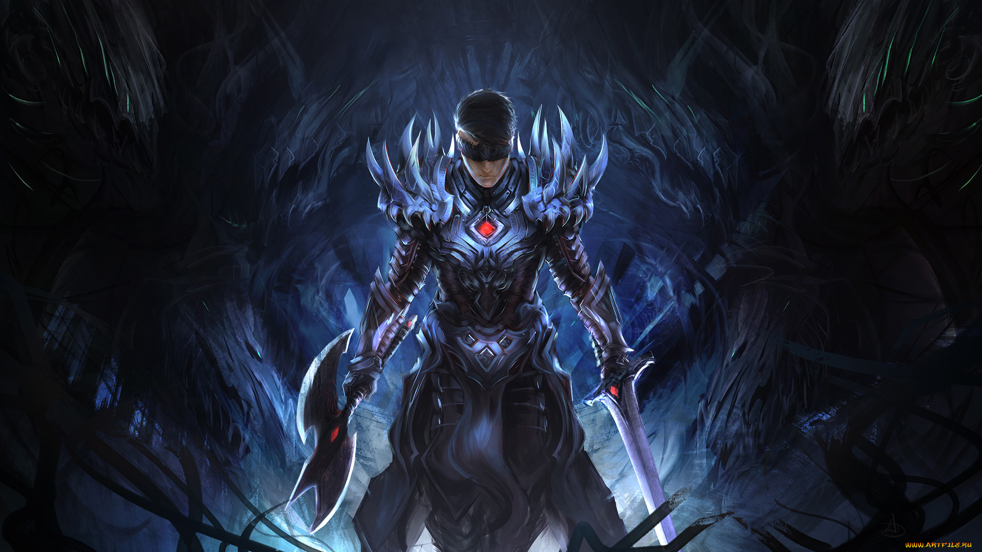 фэнтези, люди, оружие, воин, фентези, арт