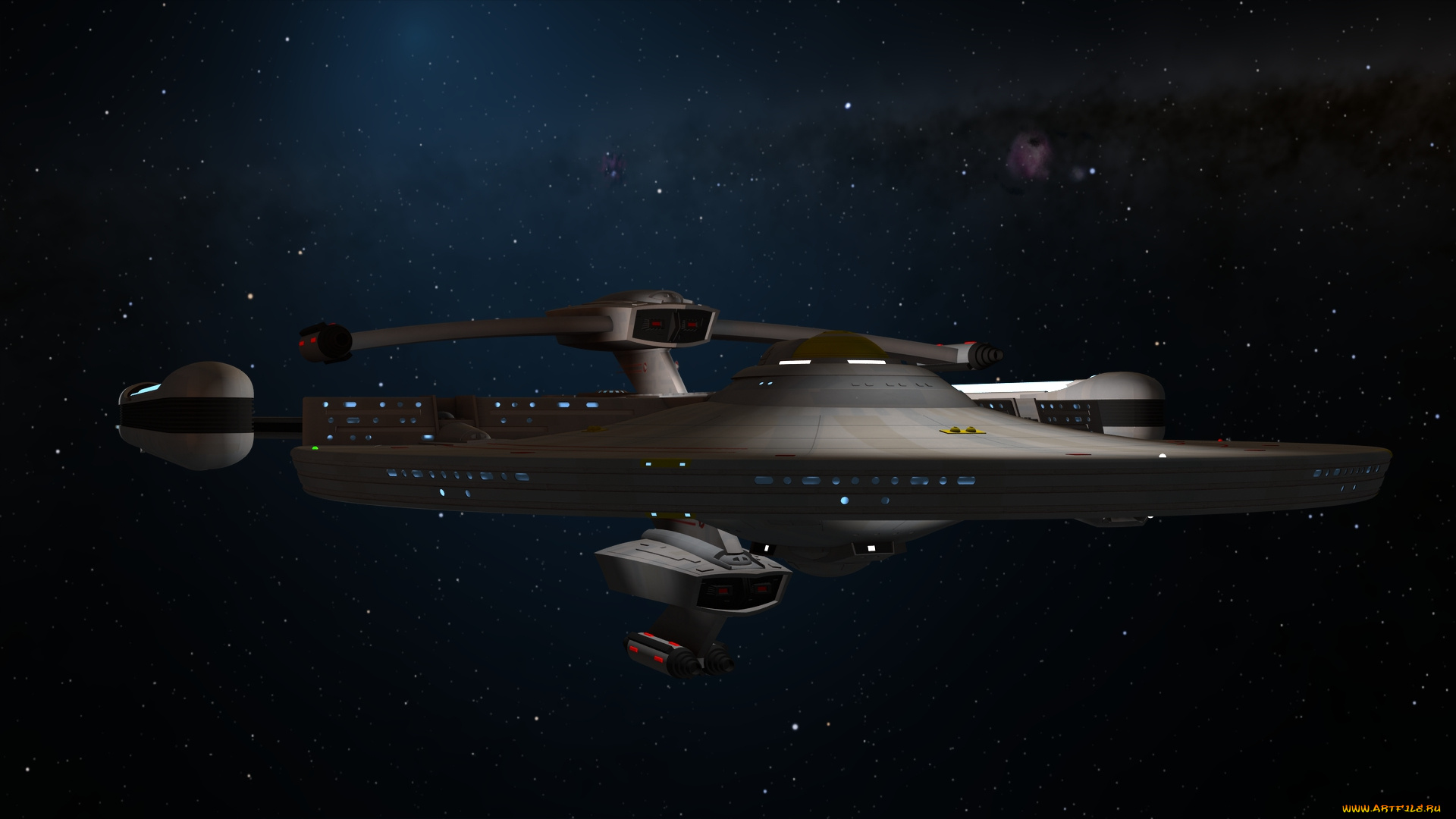 космос, арт, вселенная, полет, космический, корабль
