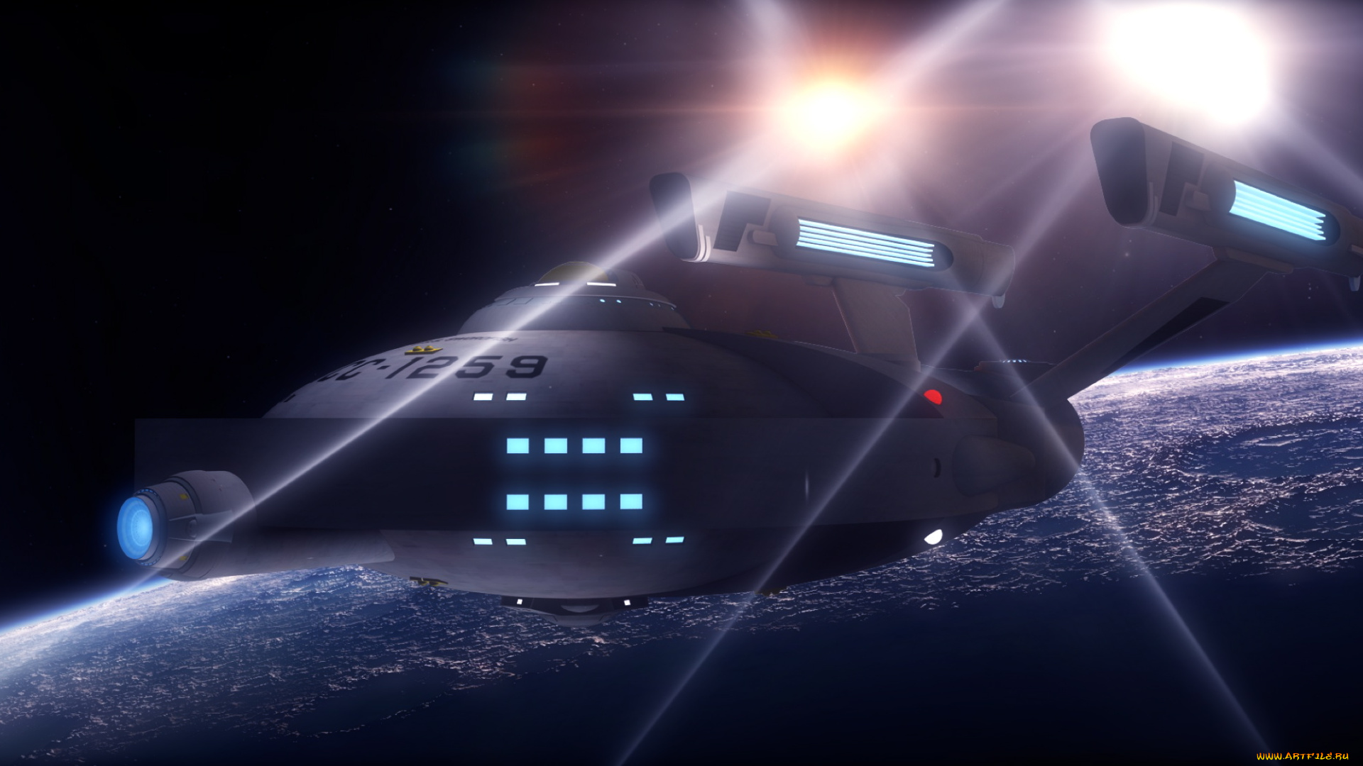 космос, арт, вселенная, полет, космический, корабль