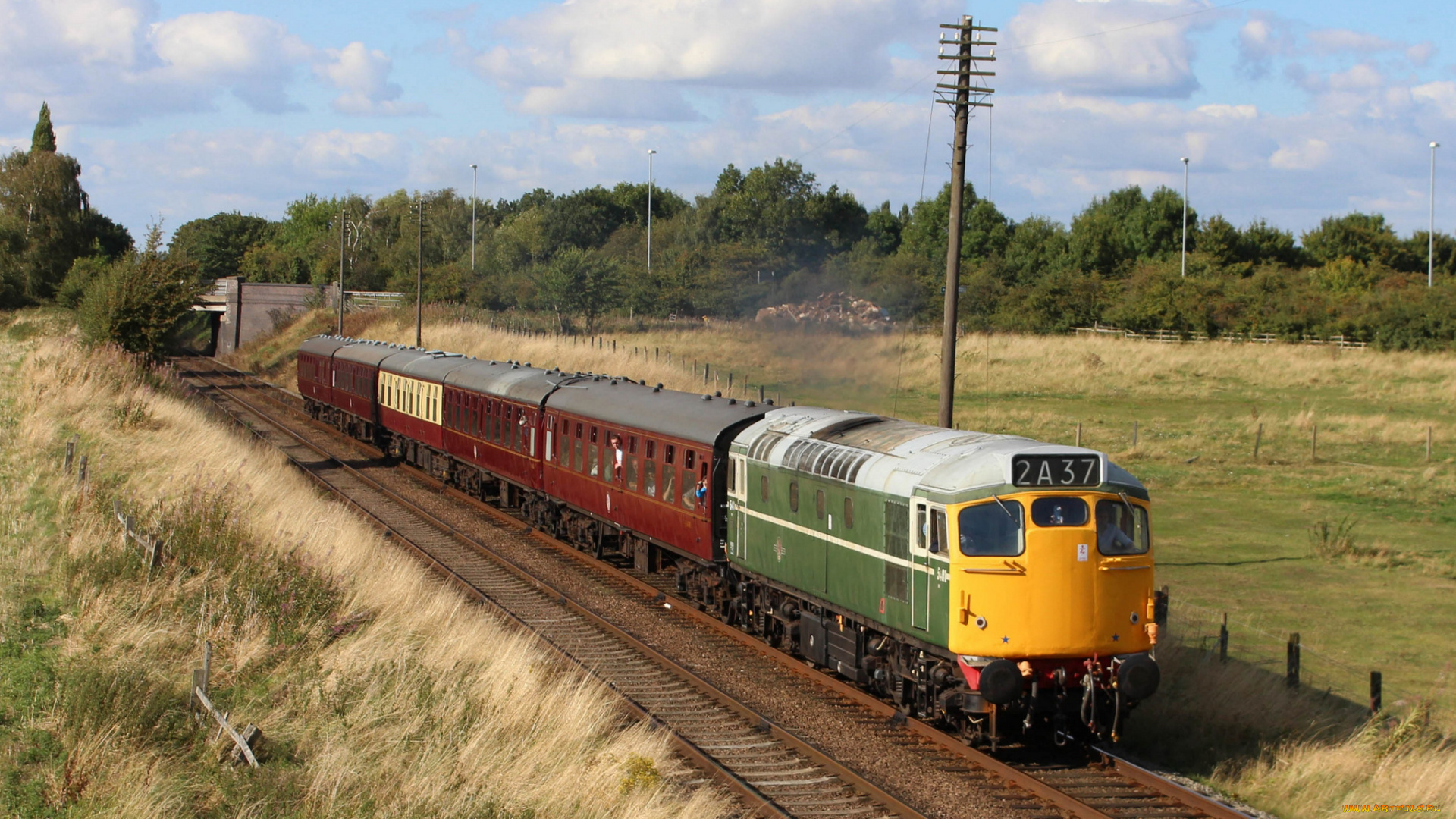 техника, поезда, состав, локомотив, железная, дорога, рельсы