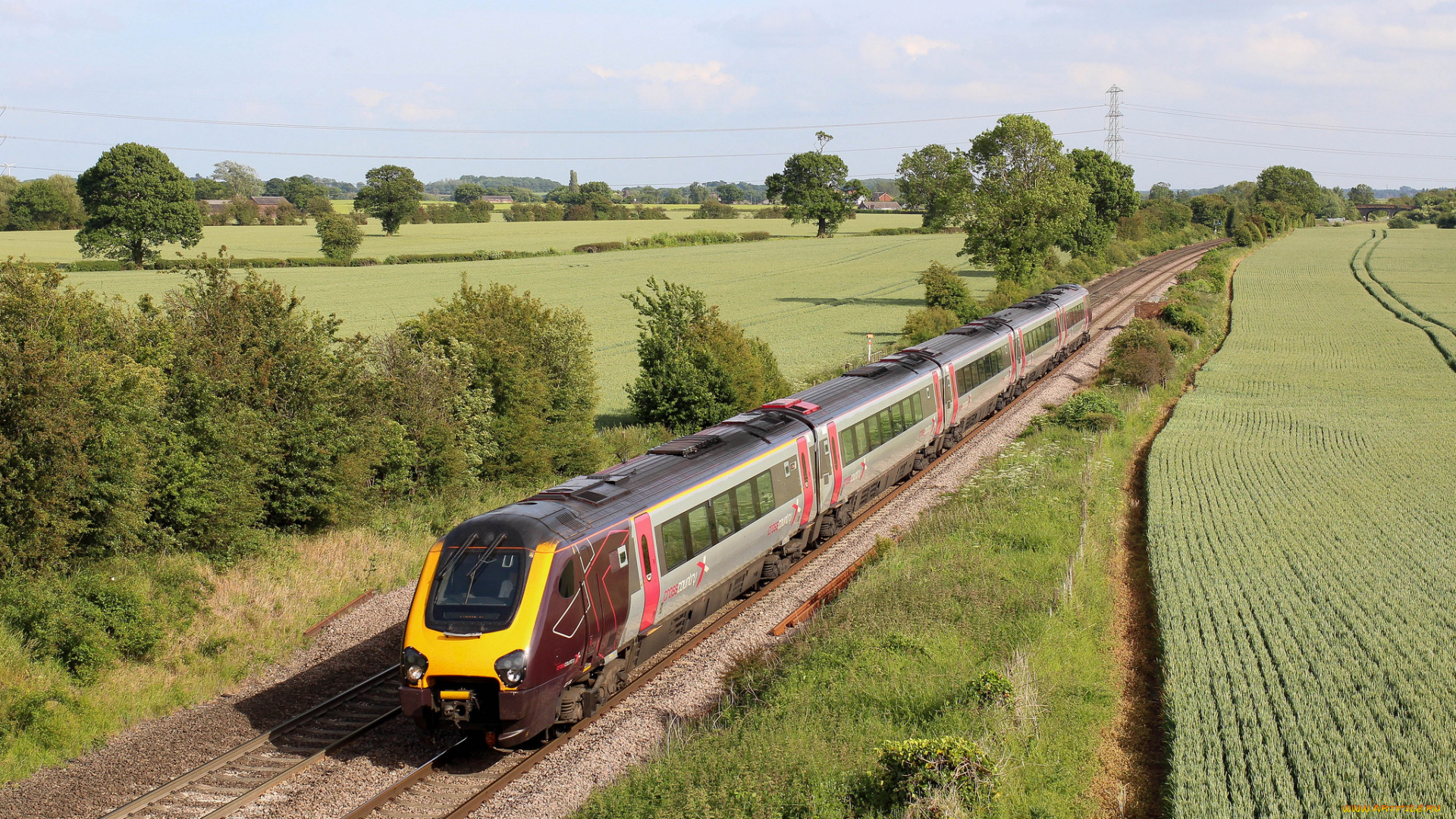 техника, поезда, состав, рельсы, локомотив, дорога, железная