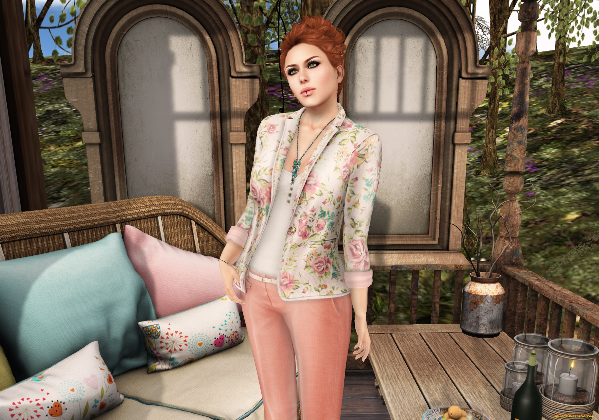 3д, графика, люди, , people, фон, взгляд, девушка