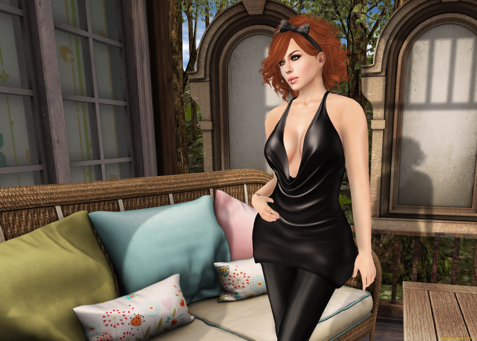 3д, графика, люди, , people, фон, взгляд, девушка