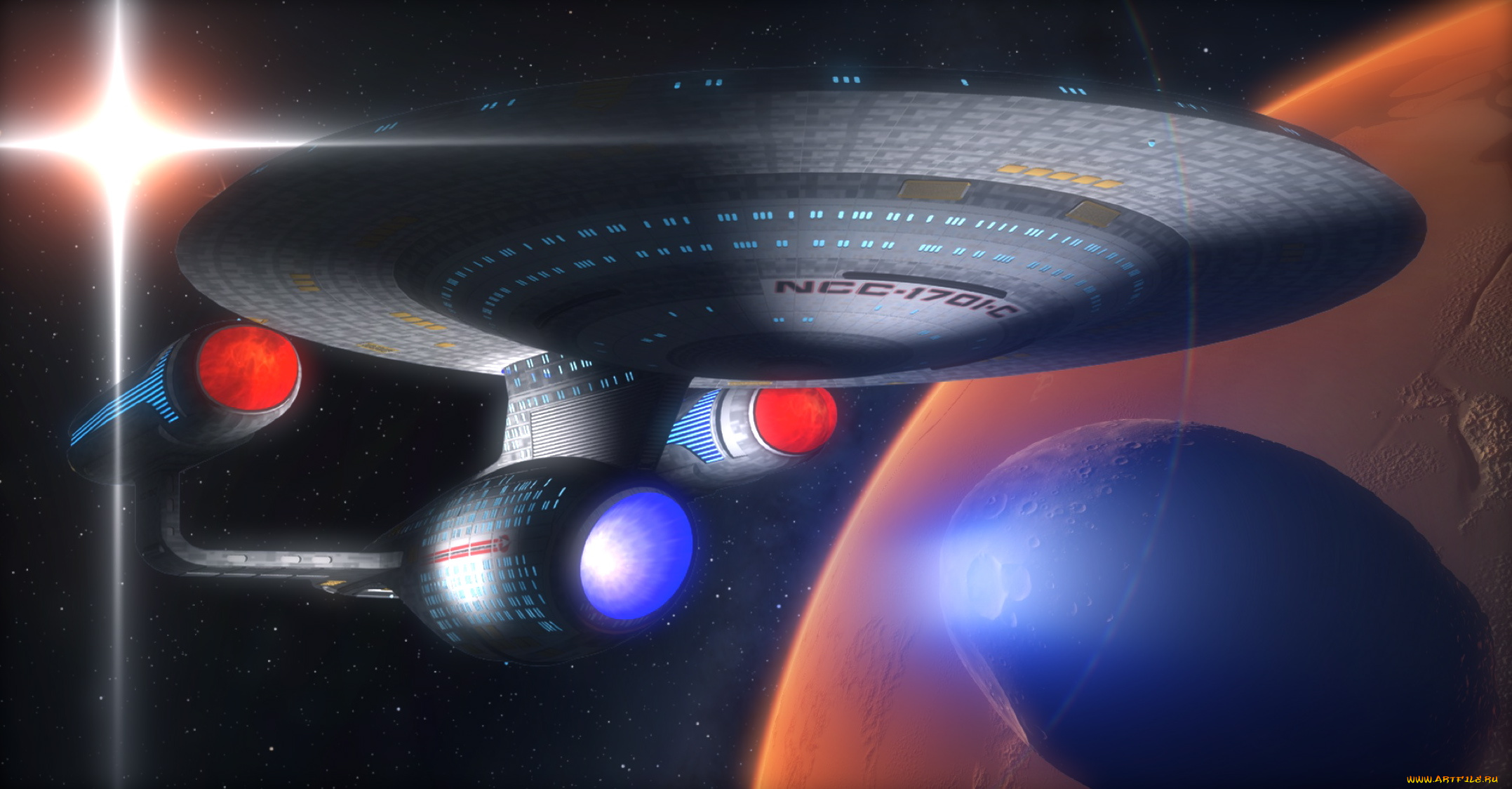 космос, арт, космический, корабль, полет, вселенная, планета