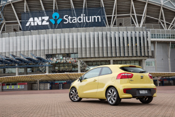 обоя автомобили, kia, 2015г, au-spec, желтый, ub, sport, rio