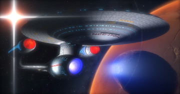 Картинка космос арт космический корабль полет вселенная планета