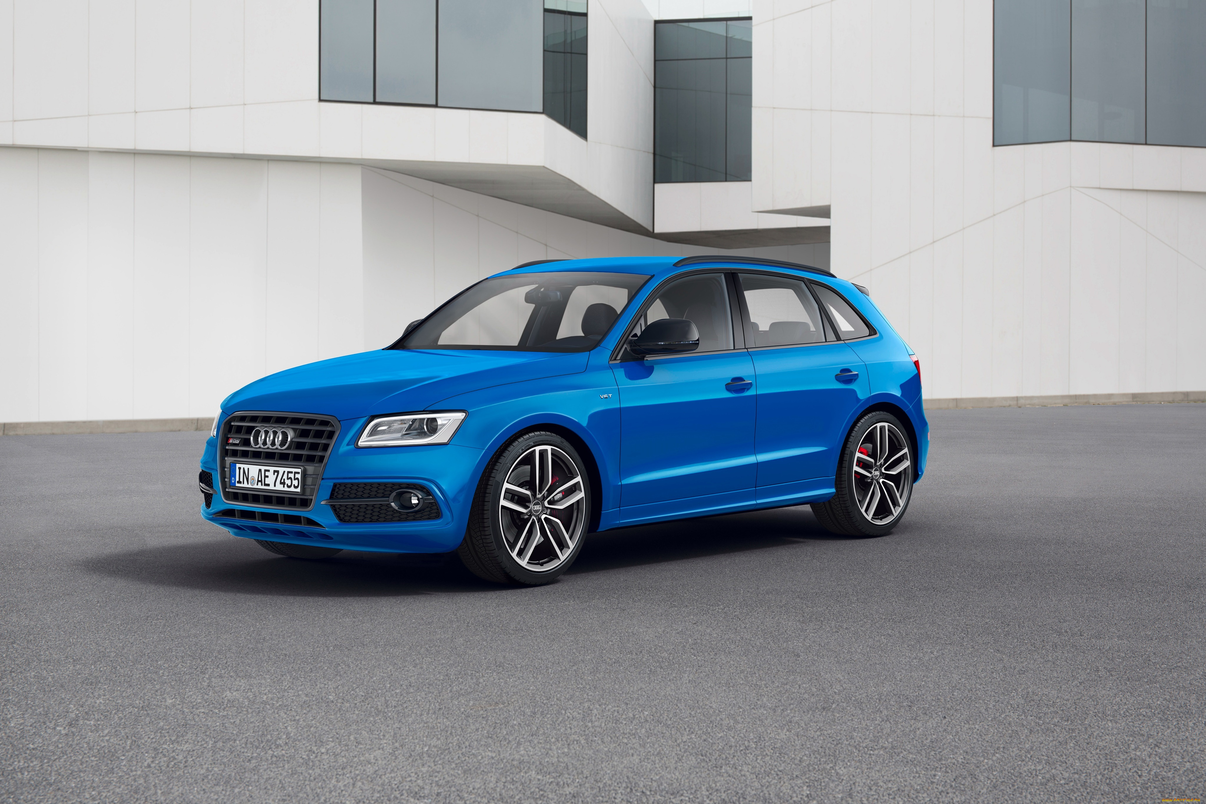 автомобили, audi, sq5, plus, 8r, 2015г, голубой, tdi