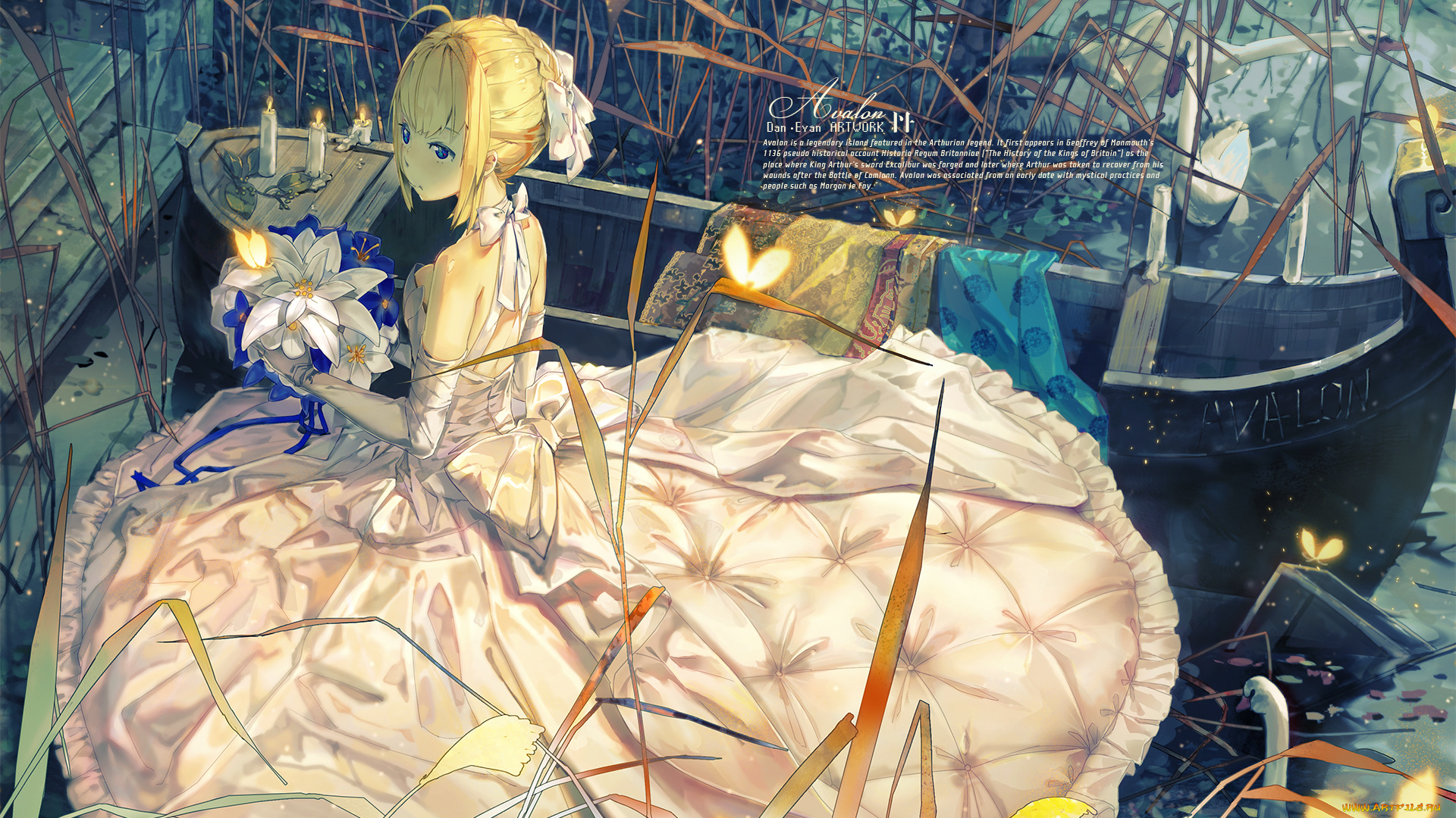 аниме, fate, stay, night, сейбер