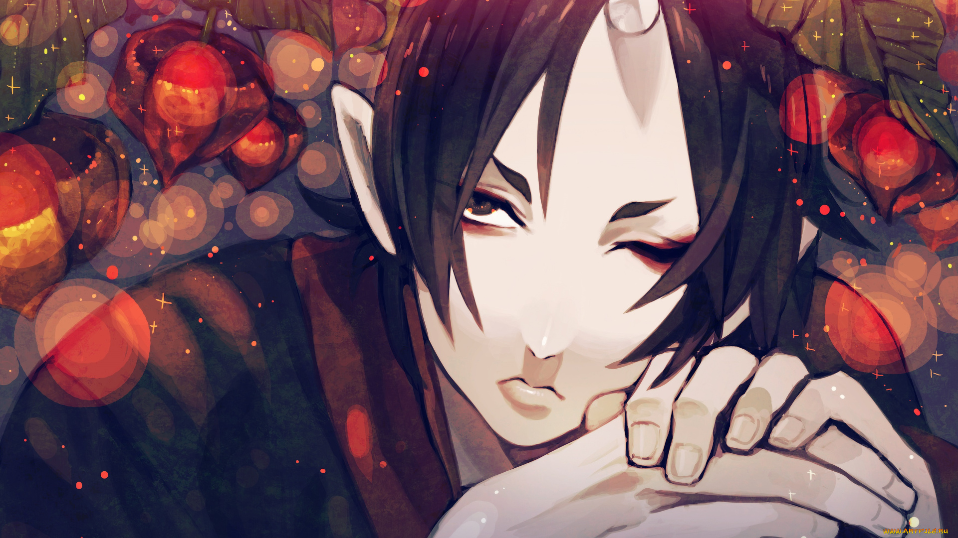 аниме, hoozuki, no, reitetsu, hoozuki