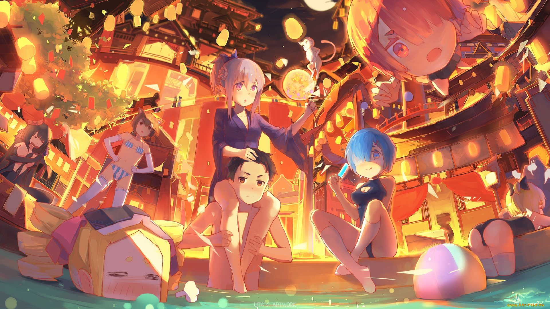 аниме, re, , zero, kara, hajimeru, isekai, seikatsu, персонажи