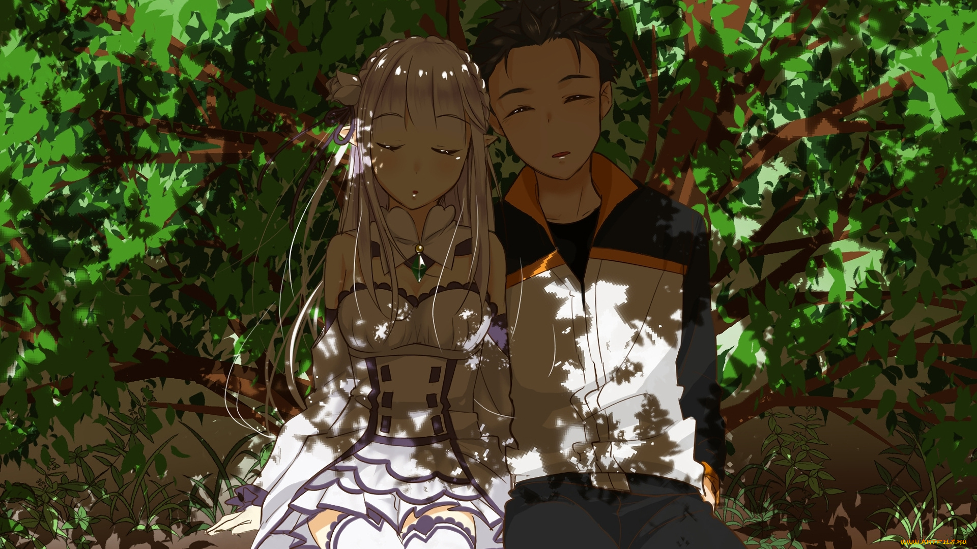 аниме, re, , zero, kara, hajimeru, isekai, seikatsu, subaru, natsuki, emilia