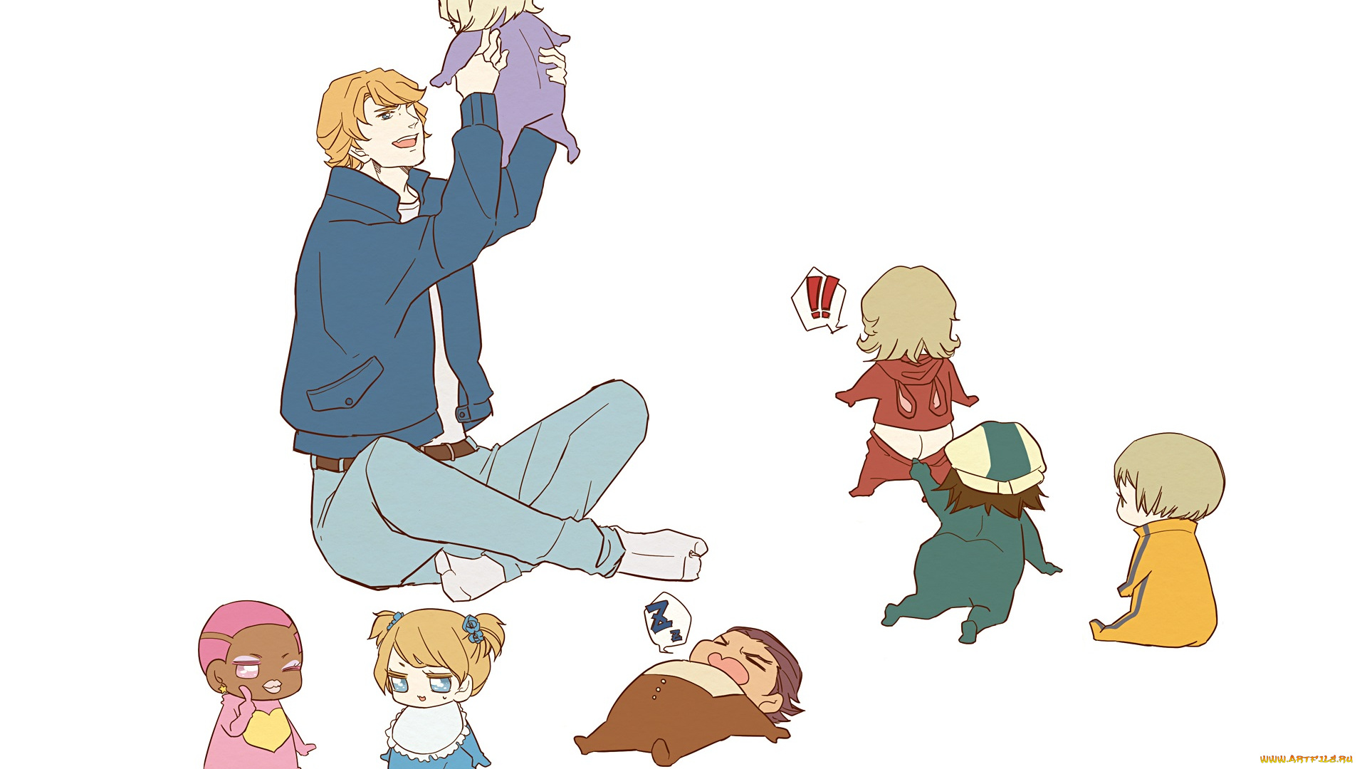 аниме, tiger, and, bunny, малыши, небоскрёб