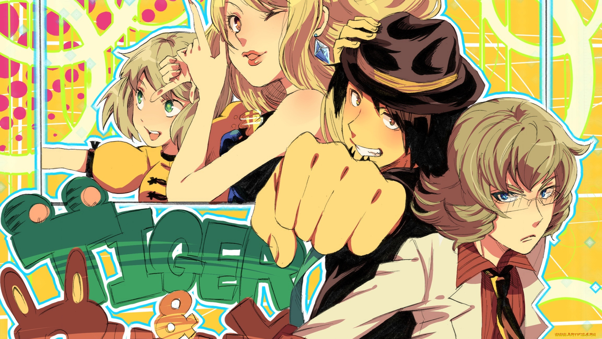 аниме, tiger, and, bunny, персонажи