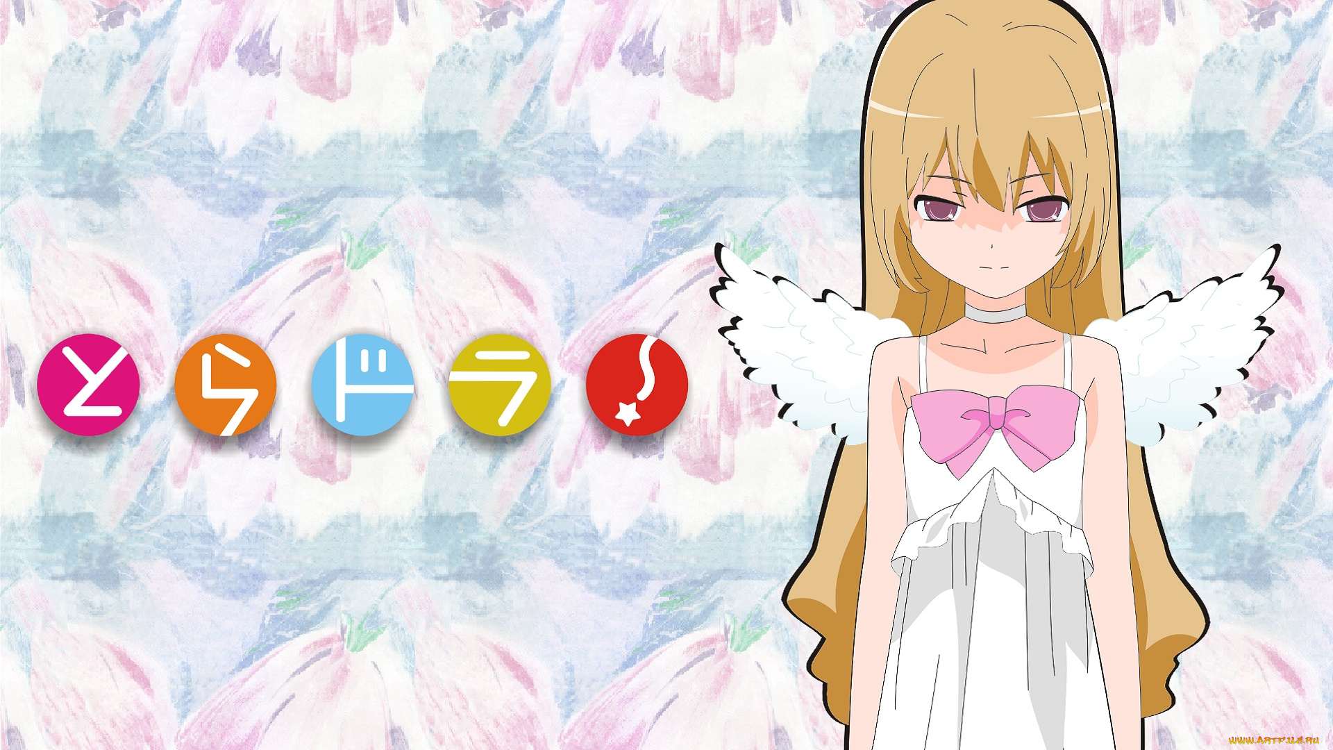 аниме, toradora, фон, взгляд, девушка