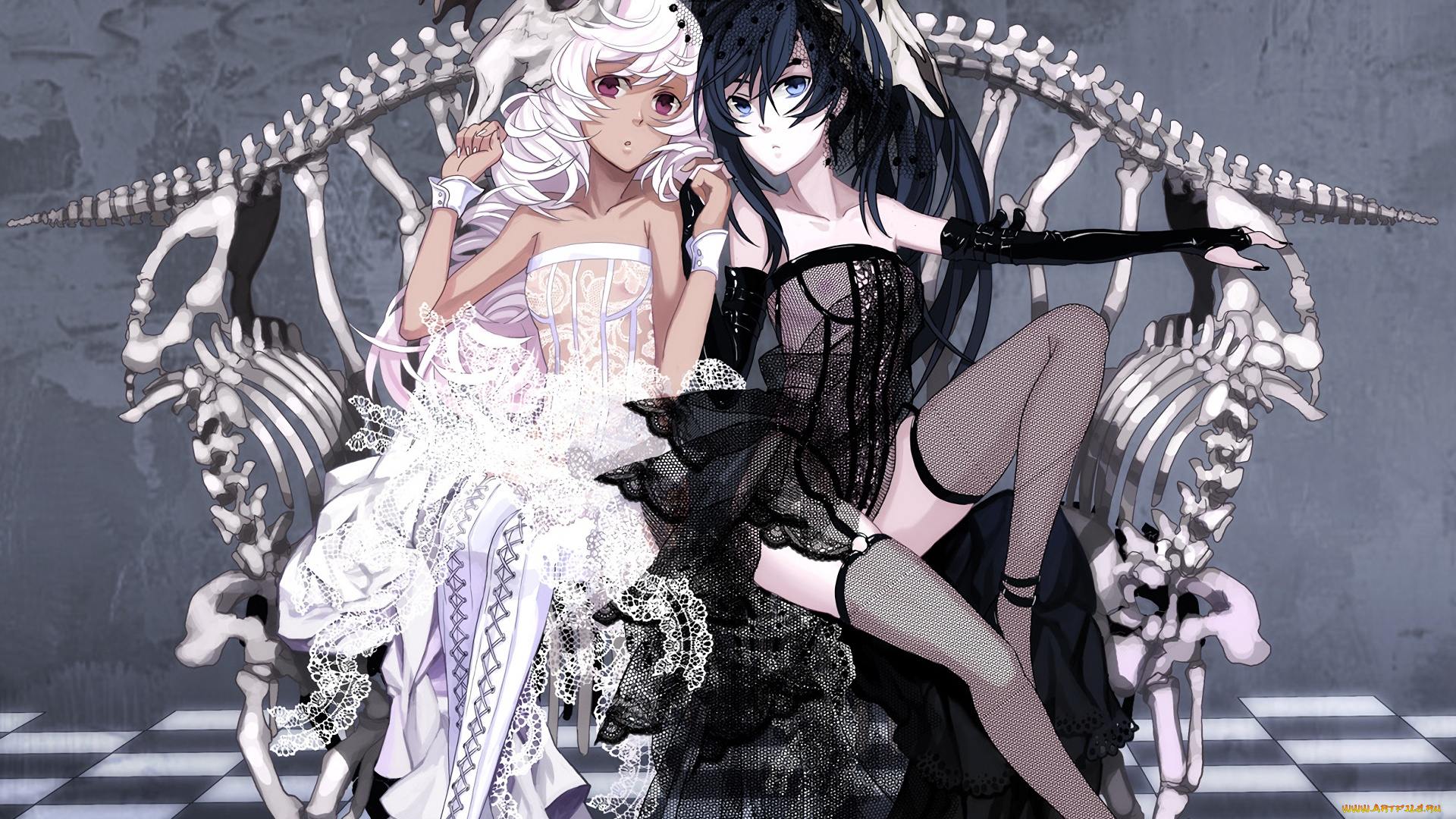 аниме, unknown, , другое, девушка, фон, взгляд