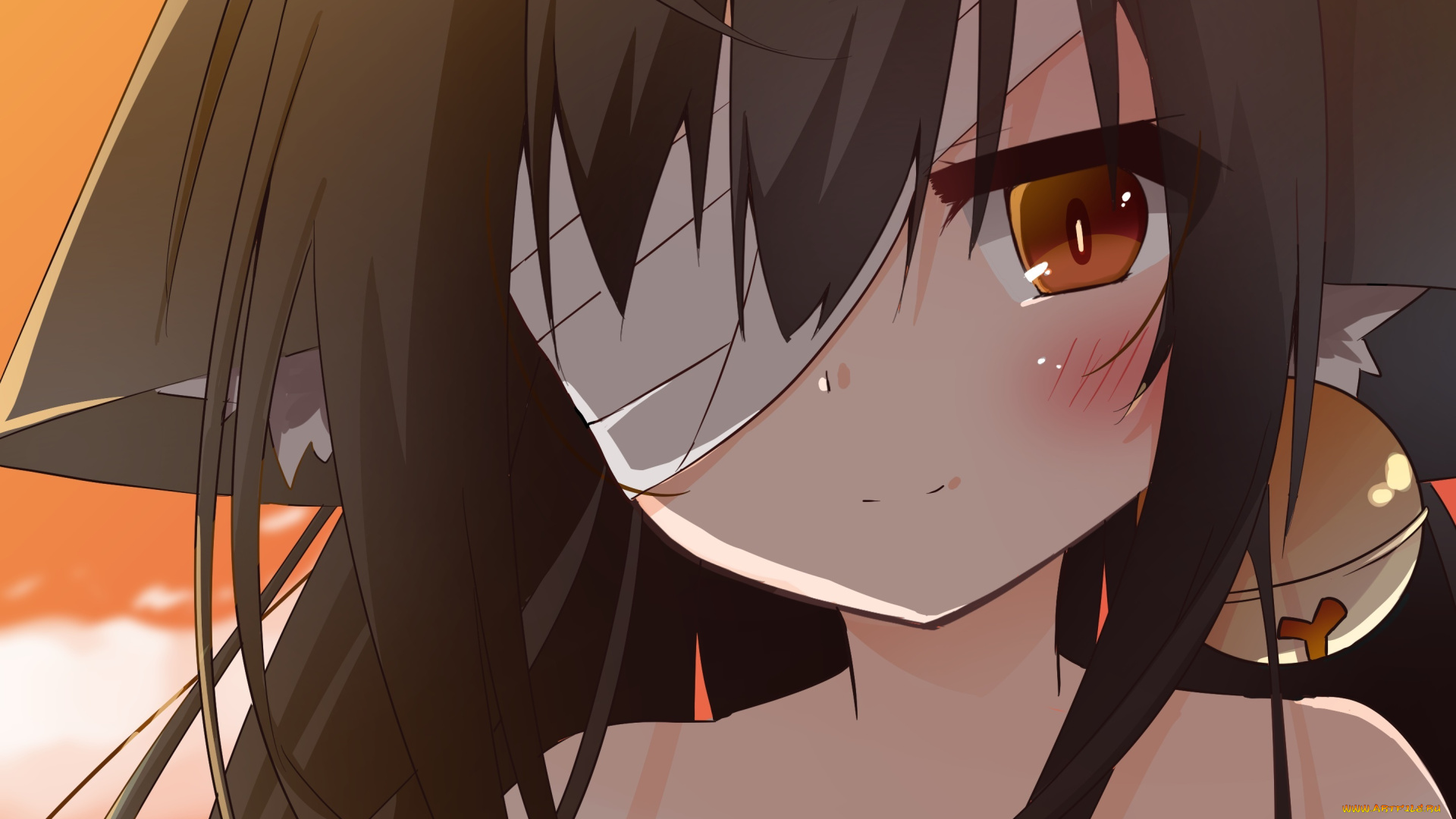 аниме, животные, , существа, девушка