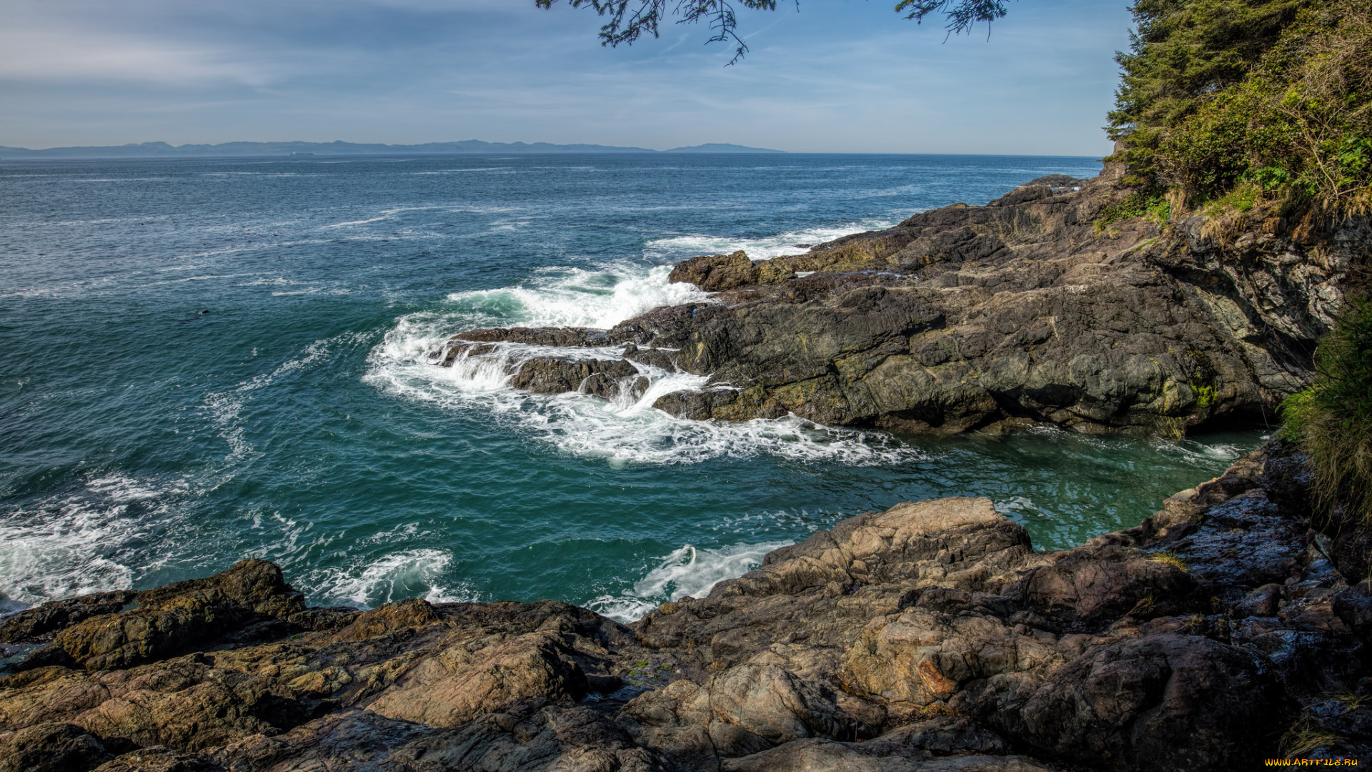 природа, побережье, берег, море