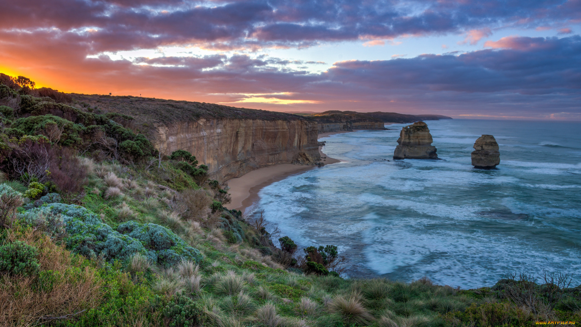 природа, побережье, берег, море