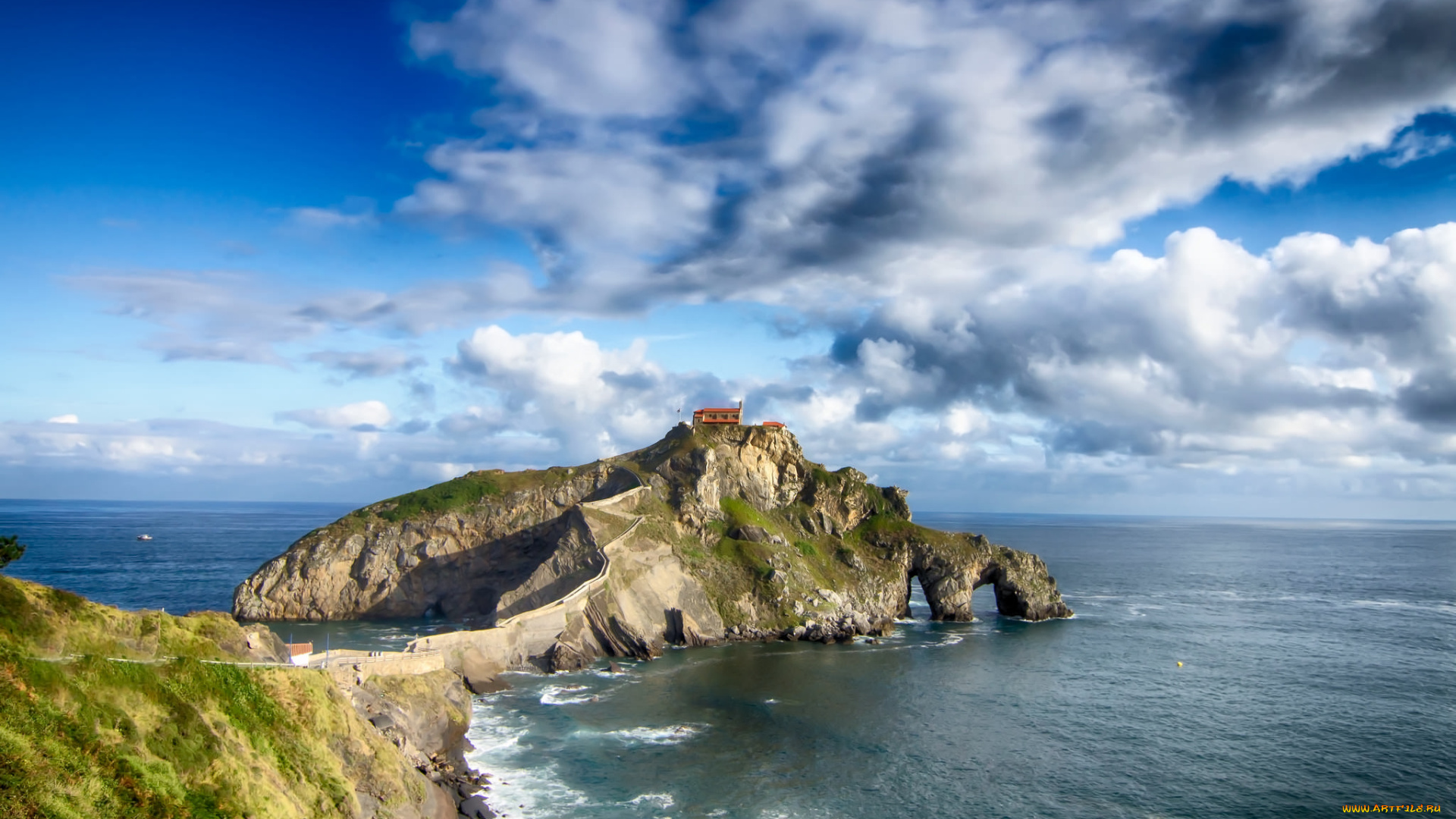 природа, побережье, море, берег