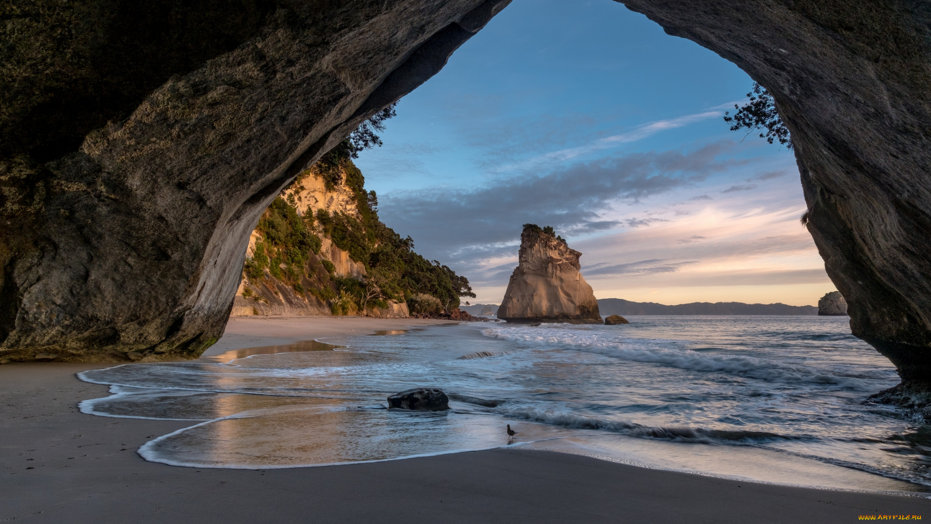 природа, побережье, море, берег