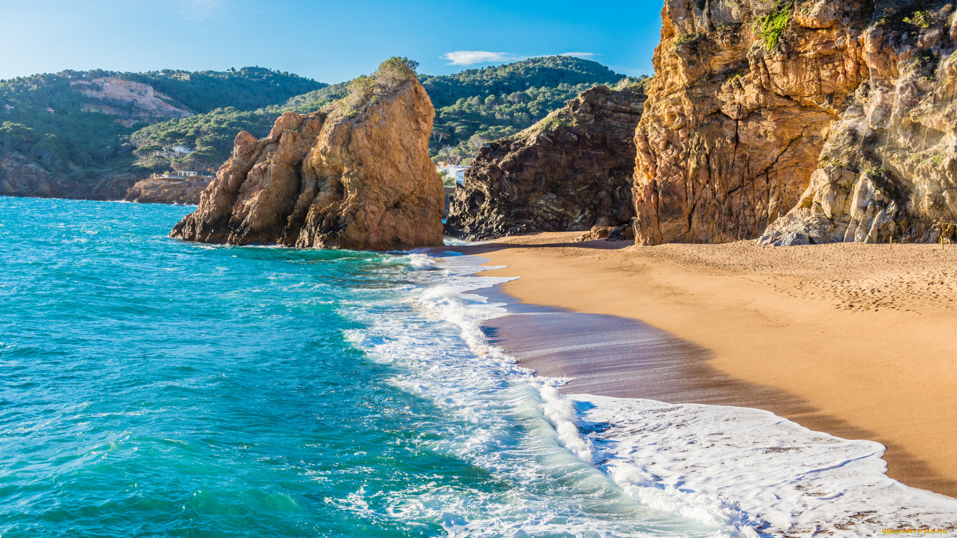 природа, побережье, море, берег