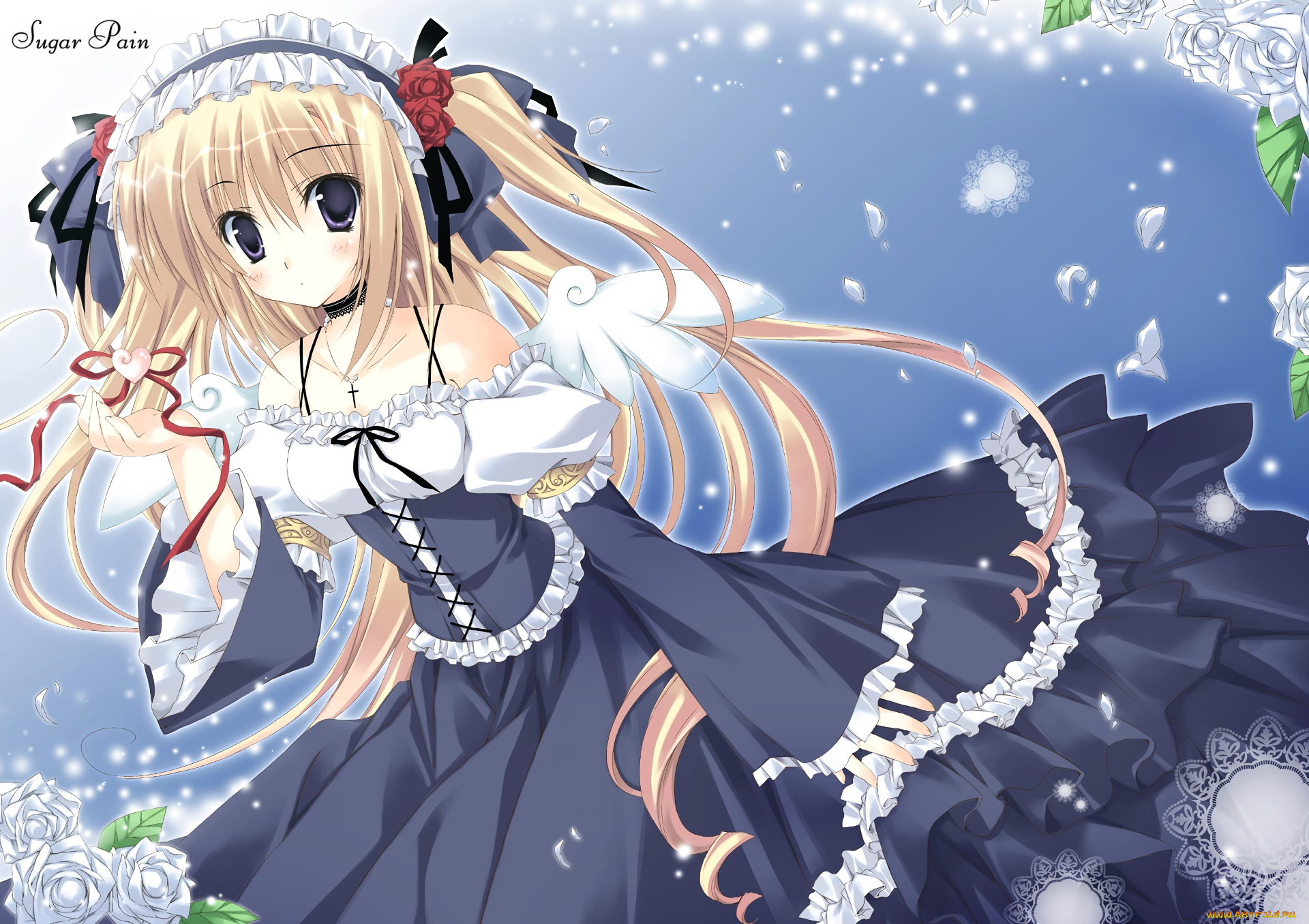 аниме, unknown, , другое, взгляд, фон, девушка