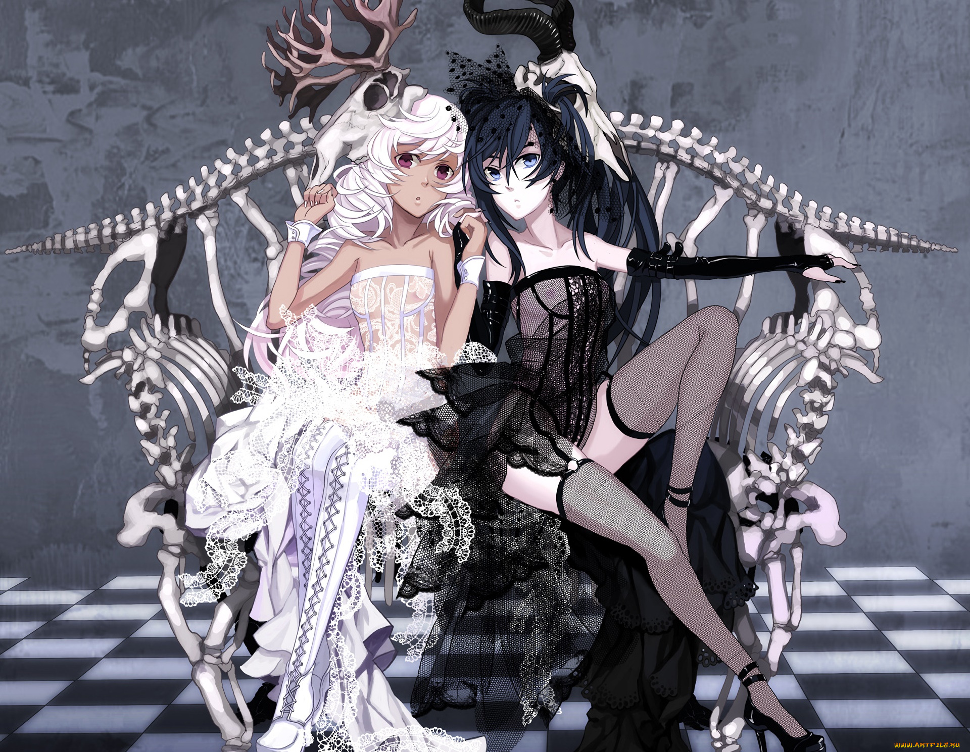 аниме, unknown, , другое, девушка, фон, взгляд