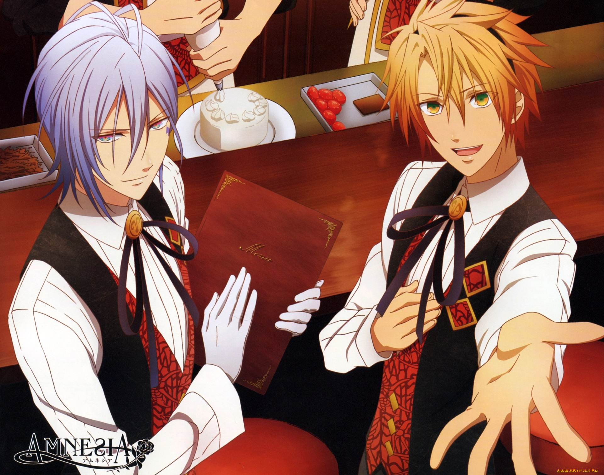 аниме, amnesia, парни