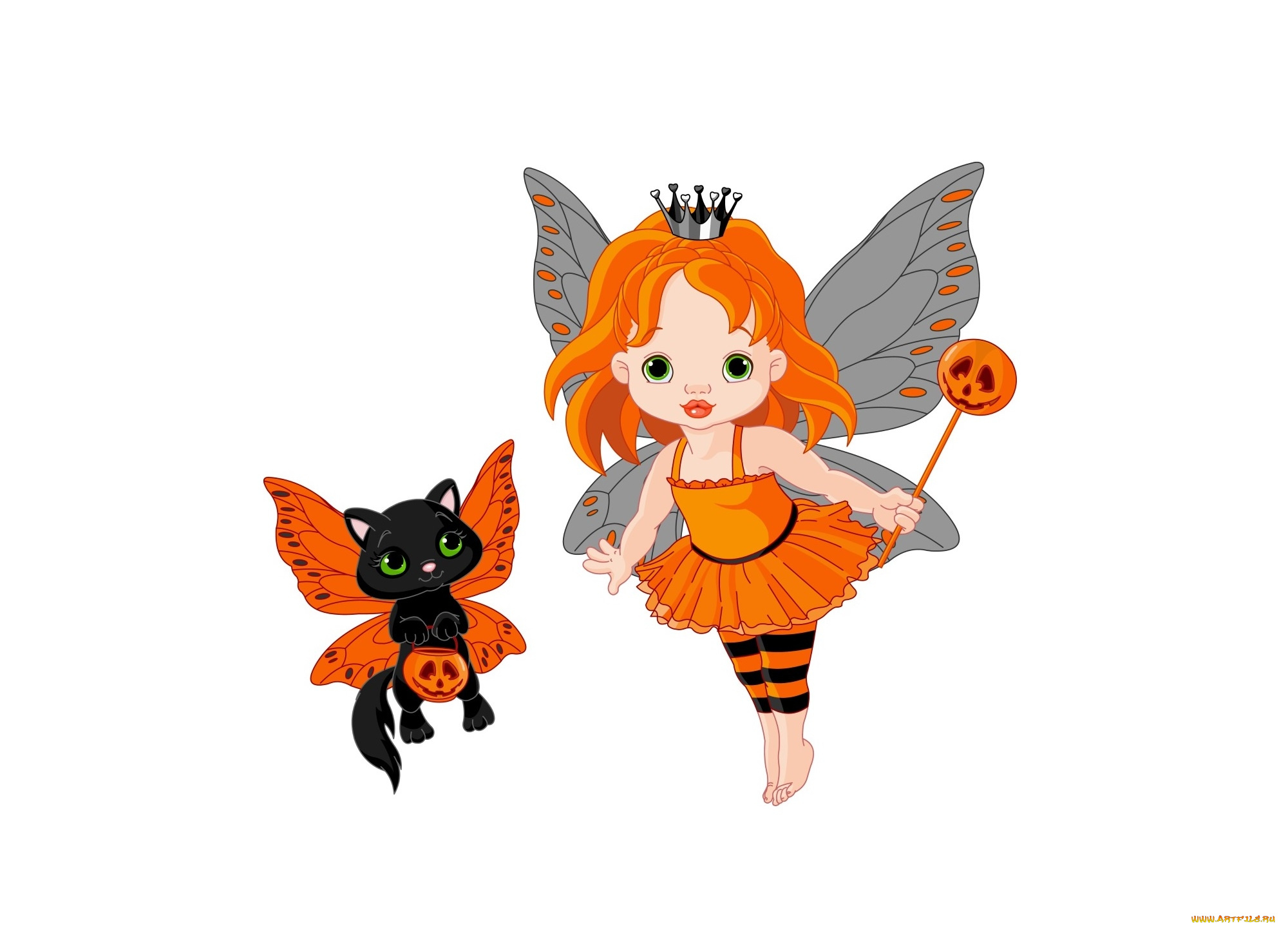 праздничные, хэллоуин, фон, фея, взгляд