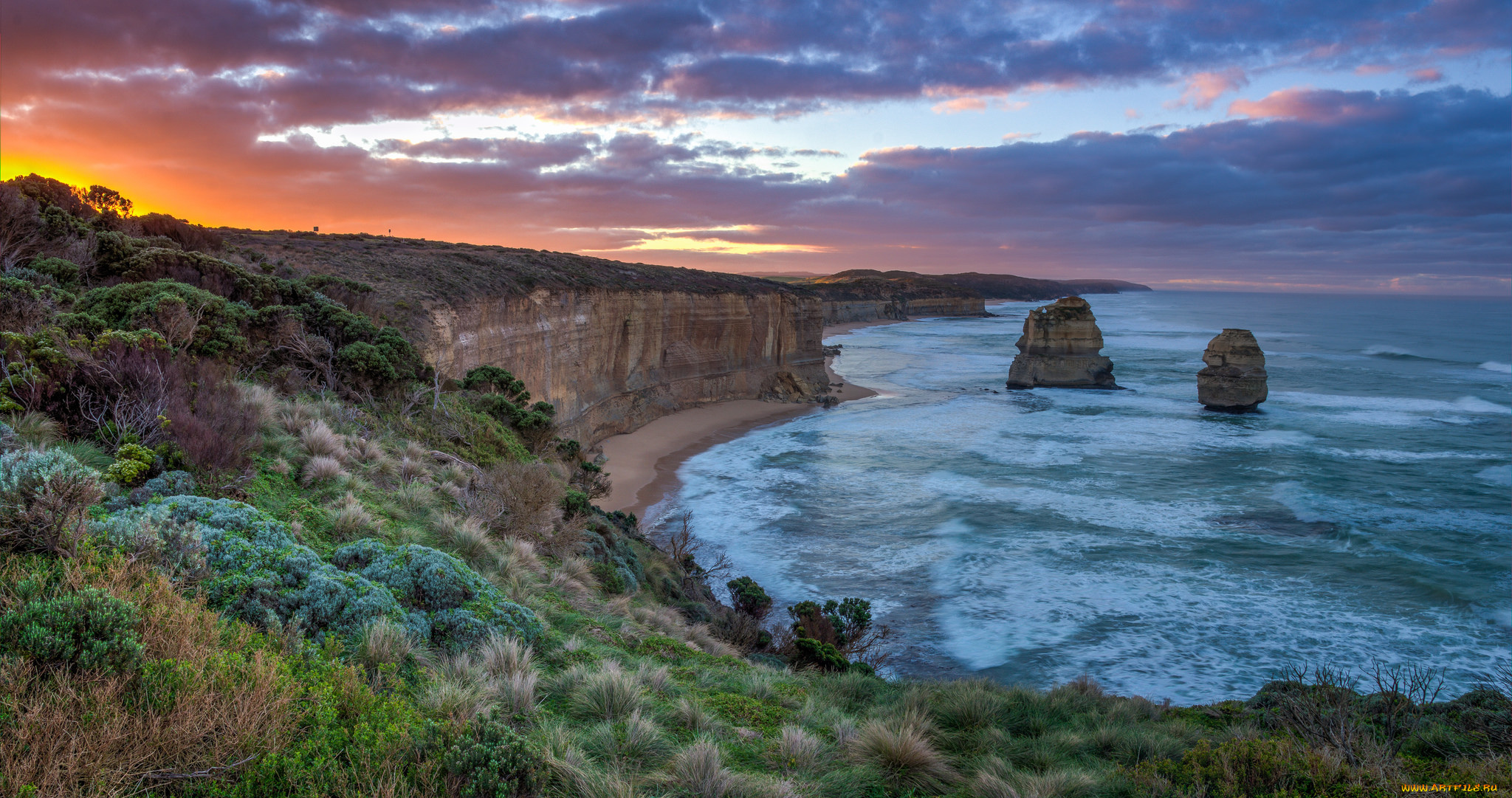 природа, побережье, берег, море